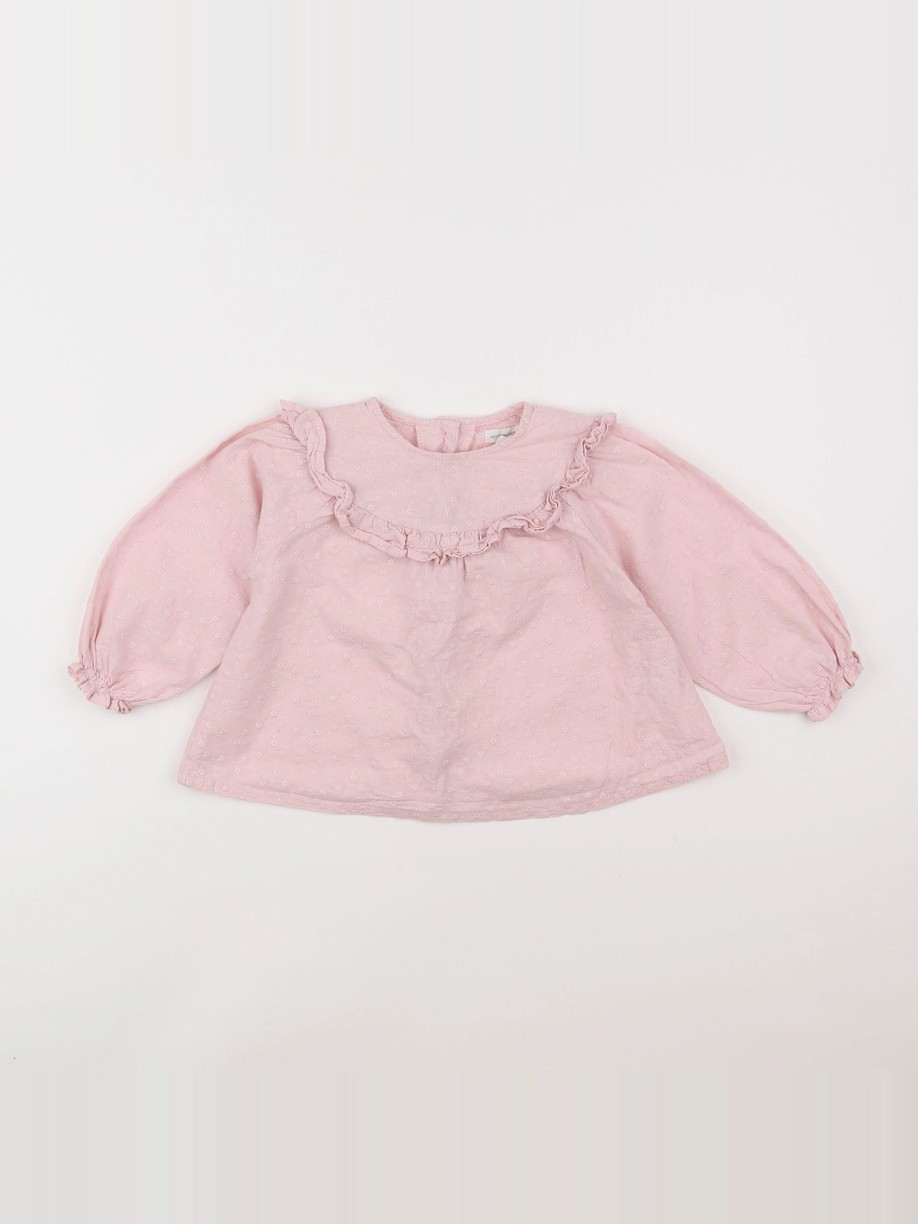 Vertbaudet - blouse rose - 2 ans