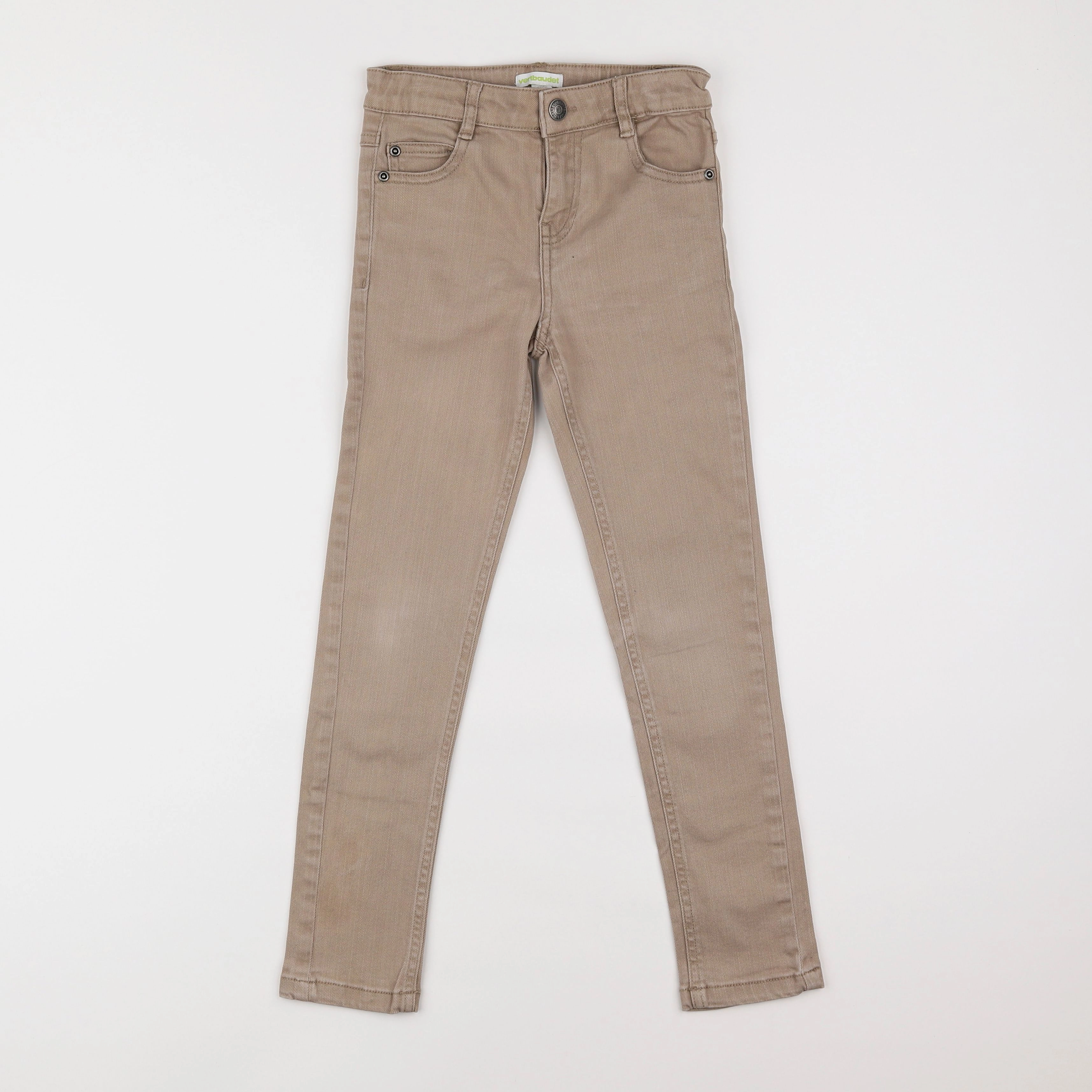 Vertbaudet - pantalon marron - 7 ans