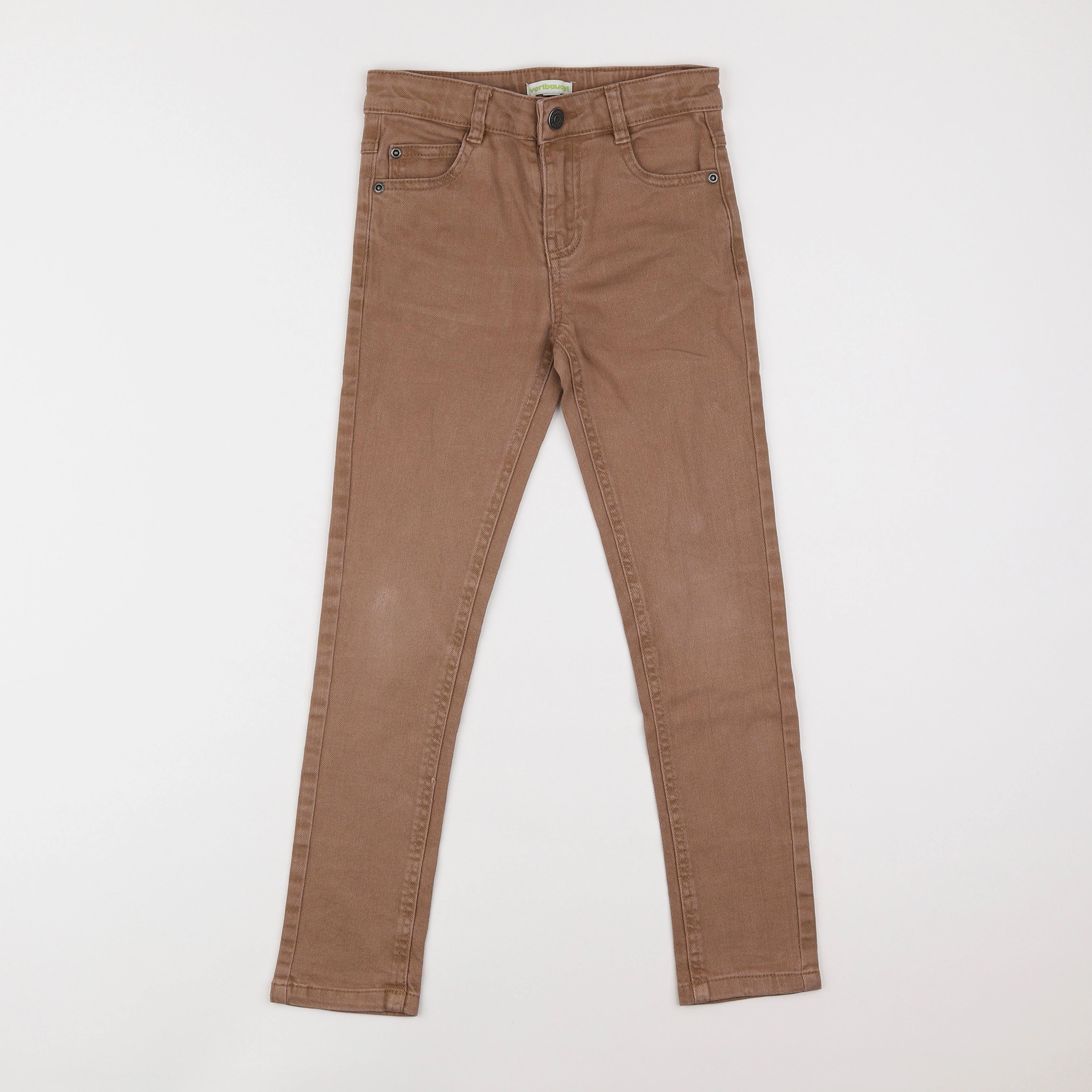 Vertbaudet - pantalon marron - 7 ans