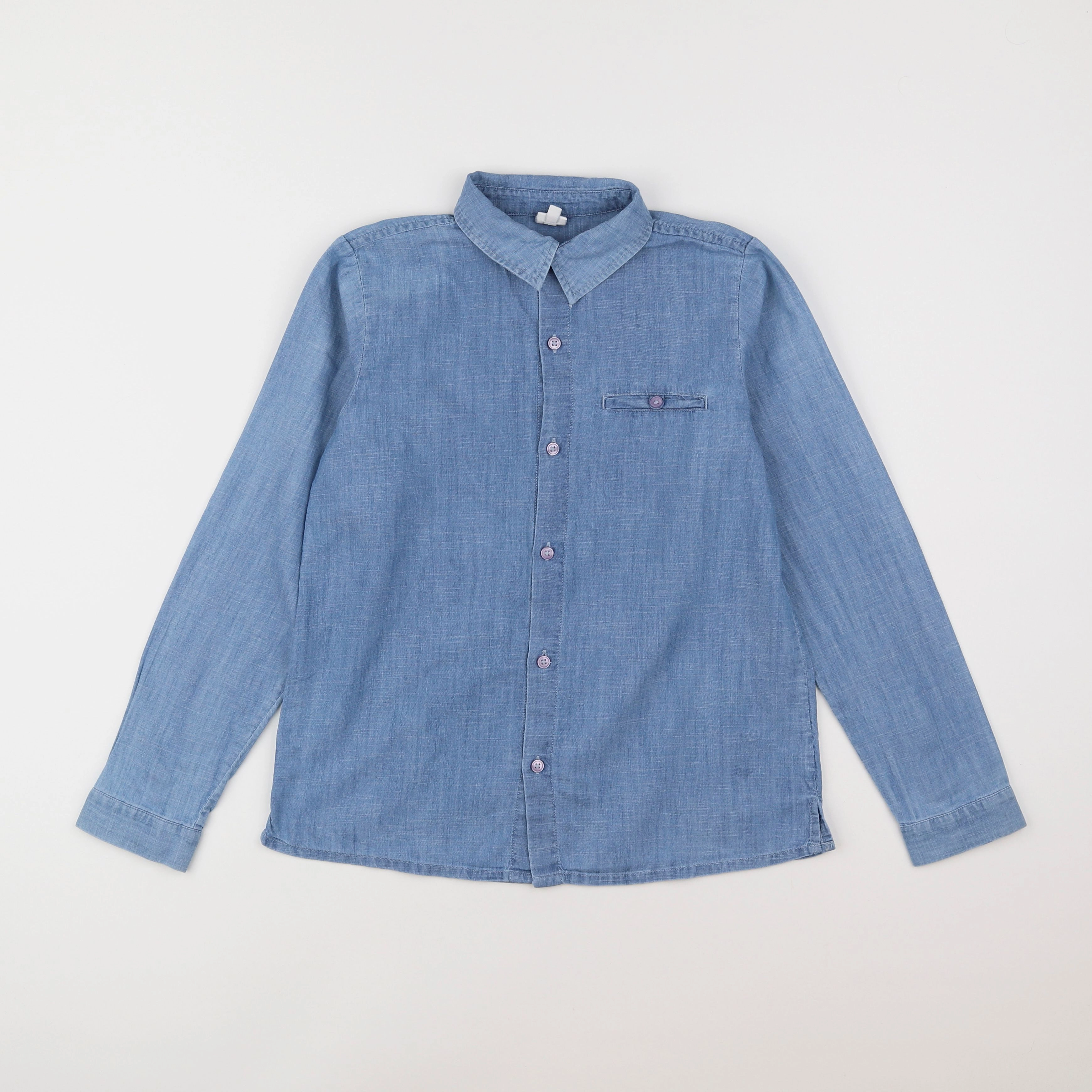 Bonton - chemise bleu - 10 ans