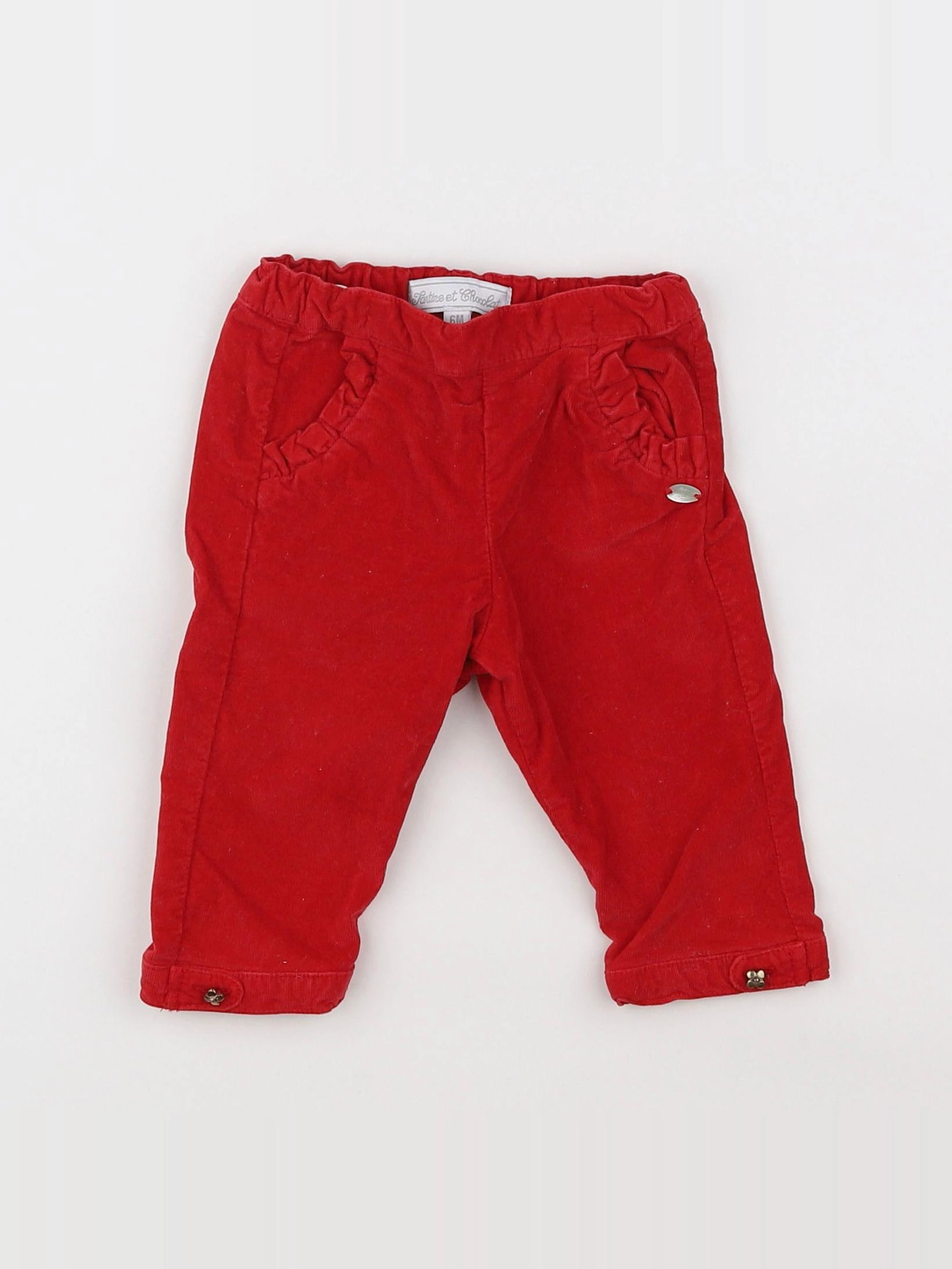 Tartine & Chocolat - pantalon rouge - 6 mois