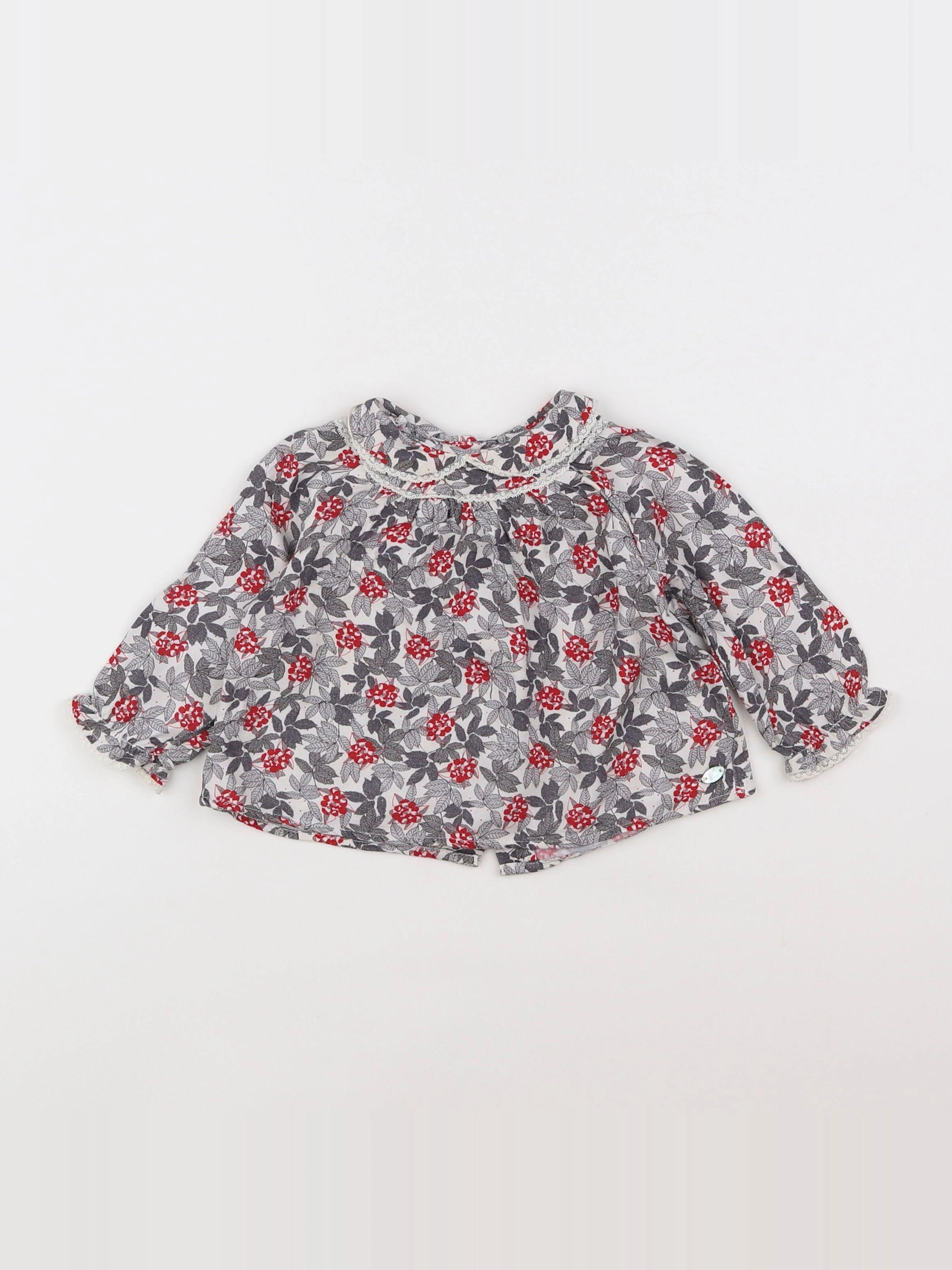 Tartine & Chocolat - blouse bleu - 6 mois