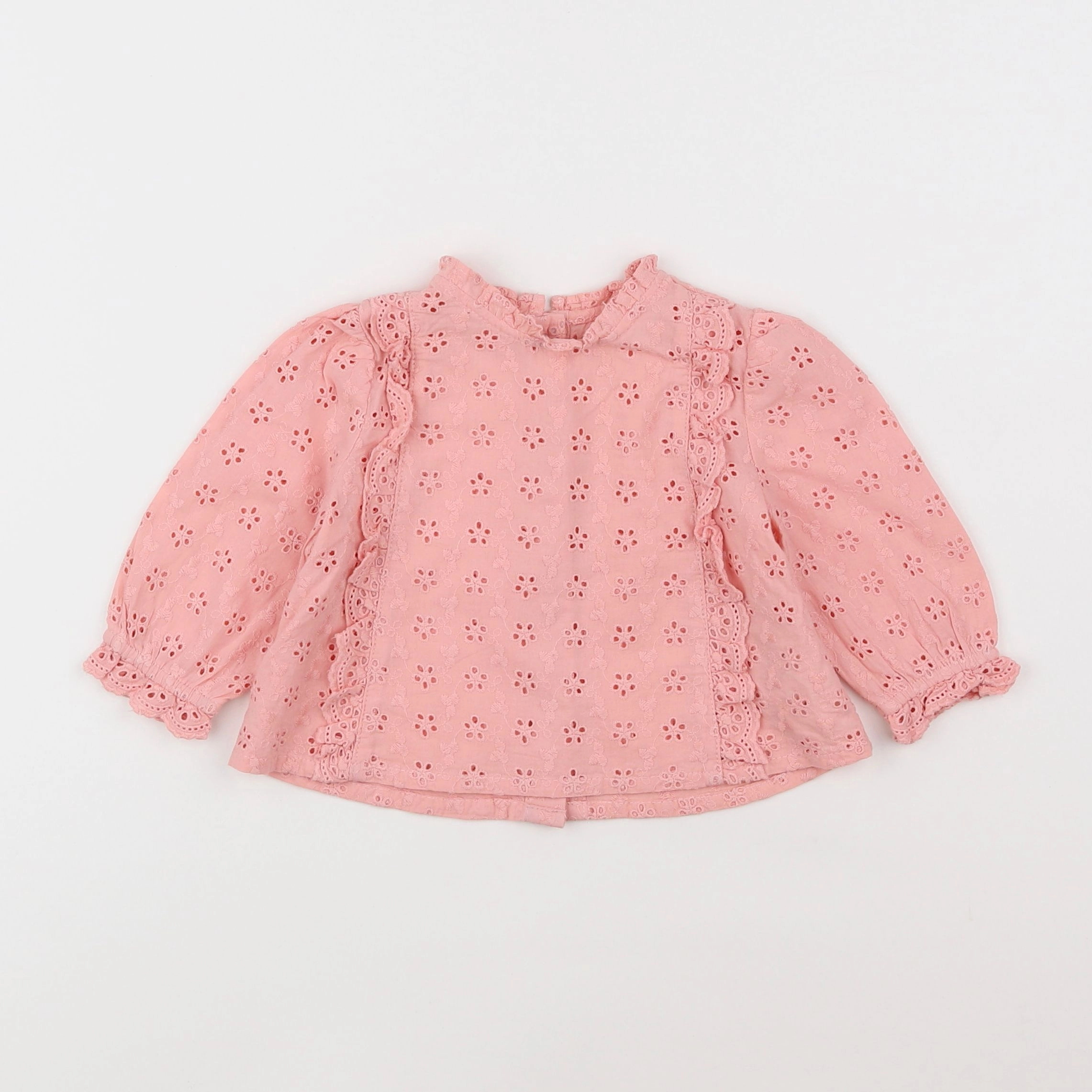 Vertbaudet - blouse rose - 9 mois