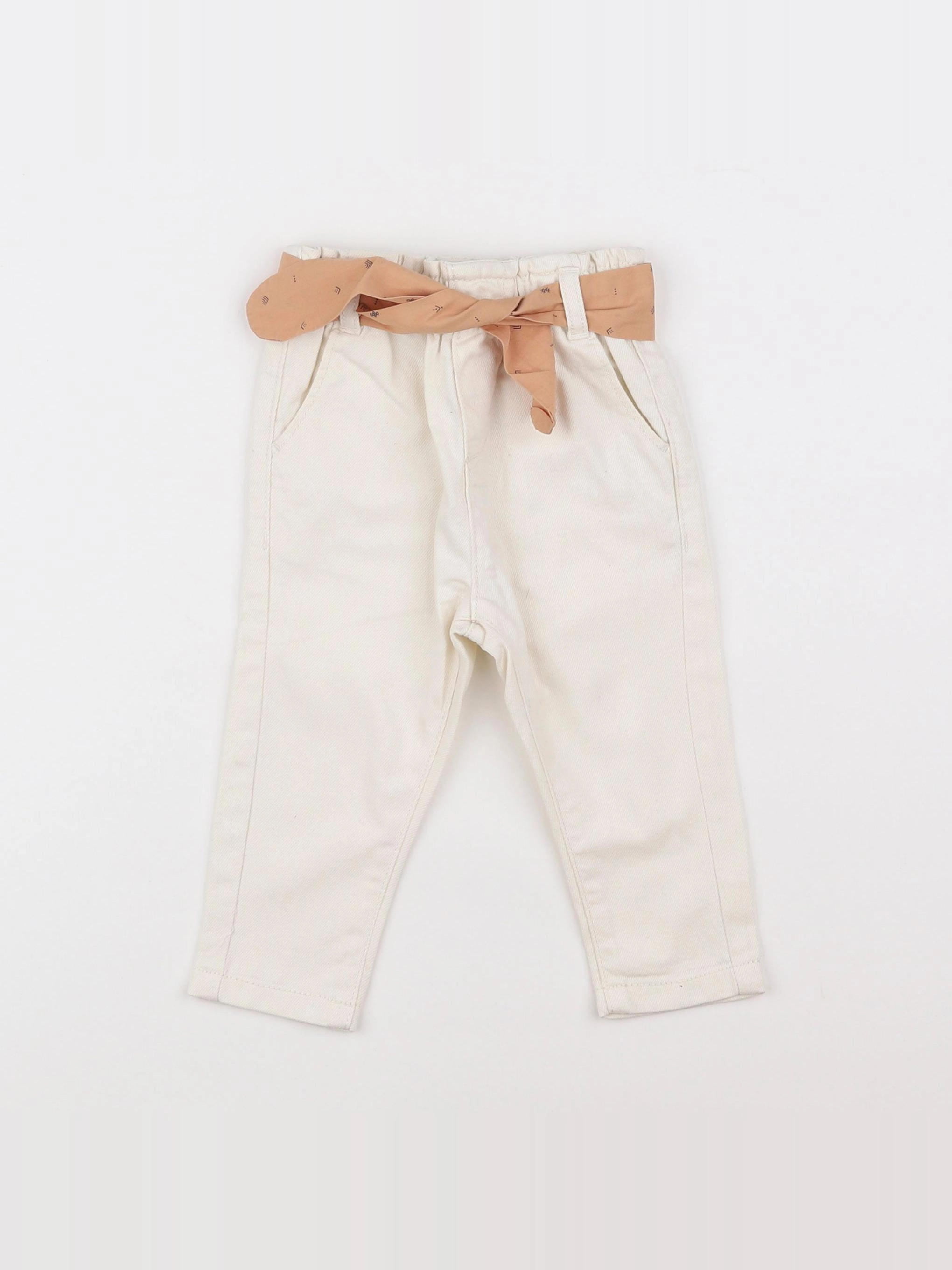 Vertbaudet - jean blanc - 9 mois
