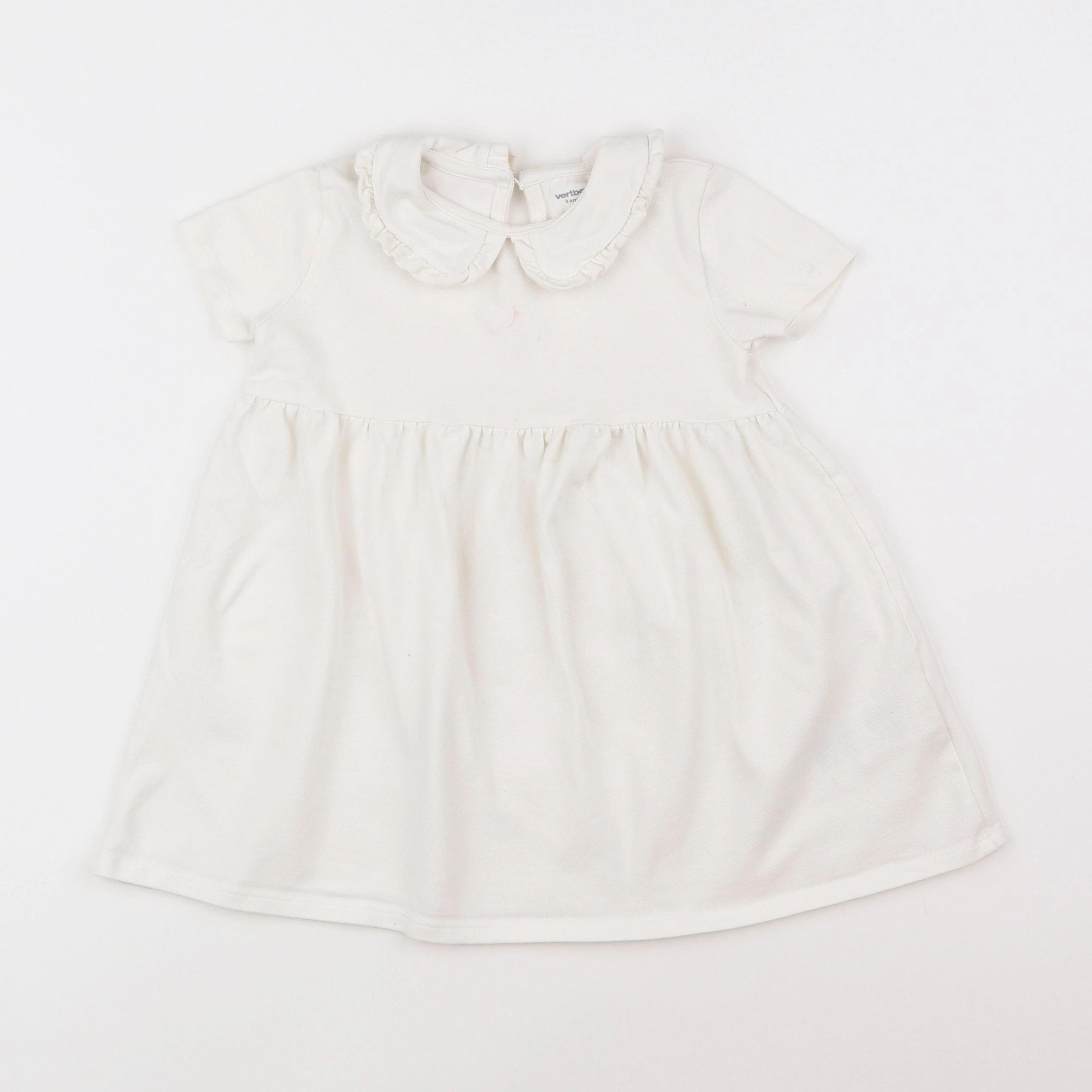 Vertbaudet - robe blanc - 3 ans