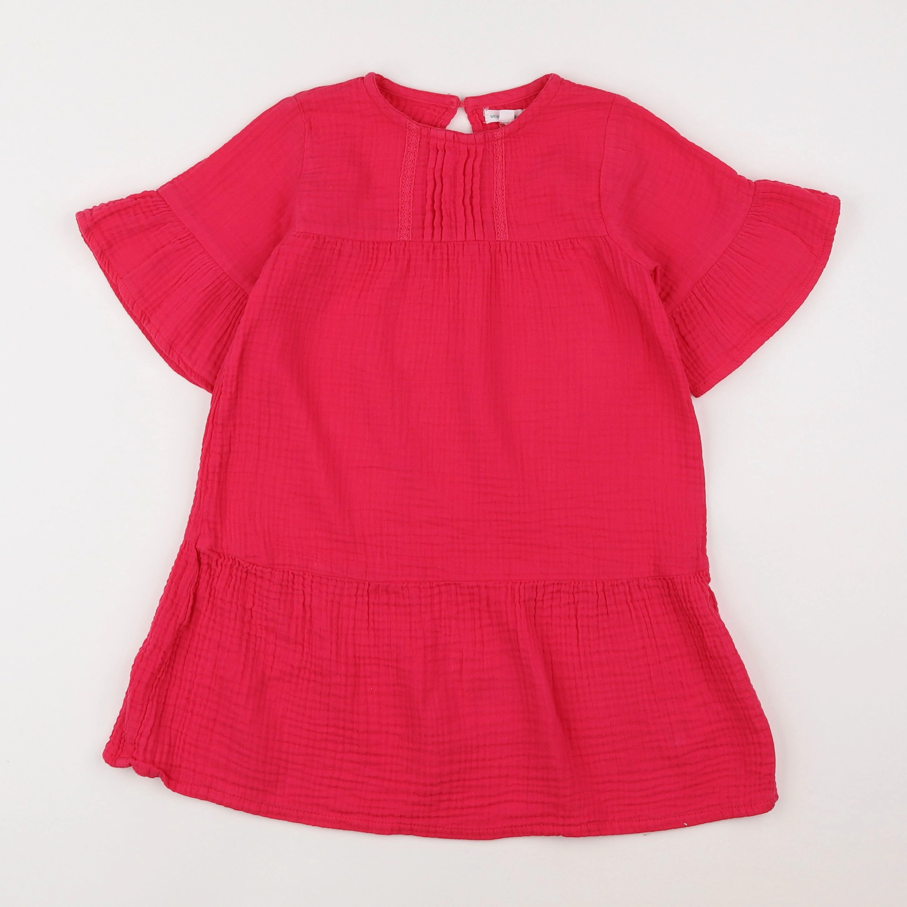 Vertbaudet - robe rose - 7 ans