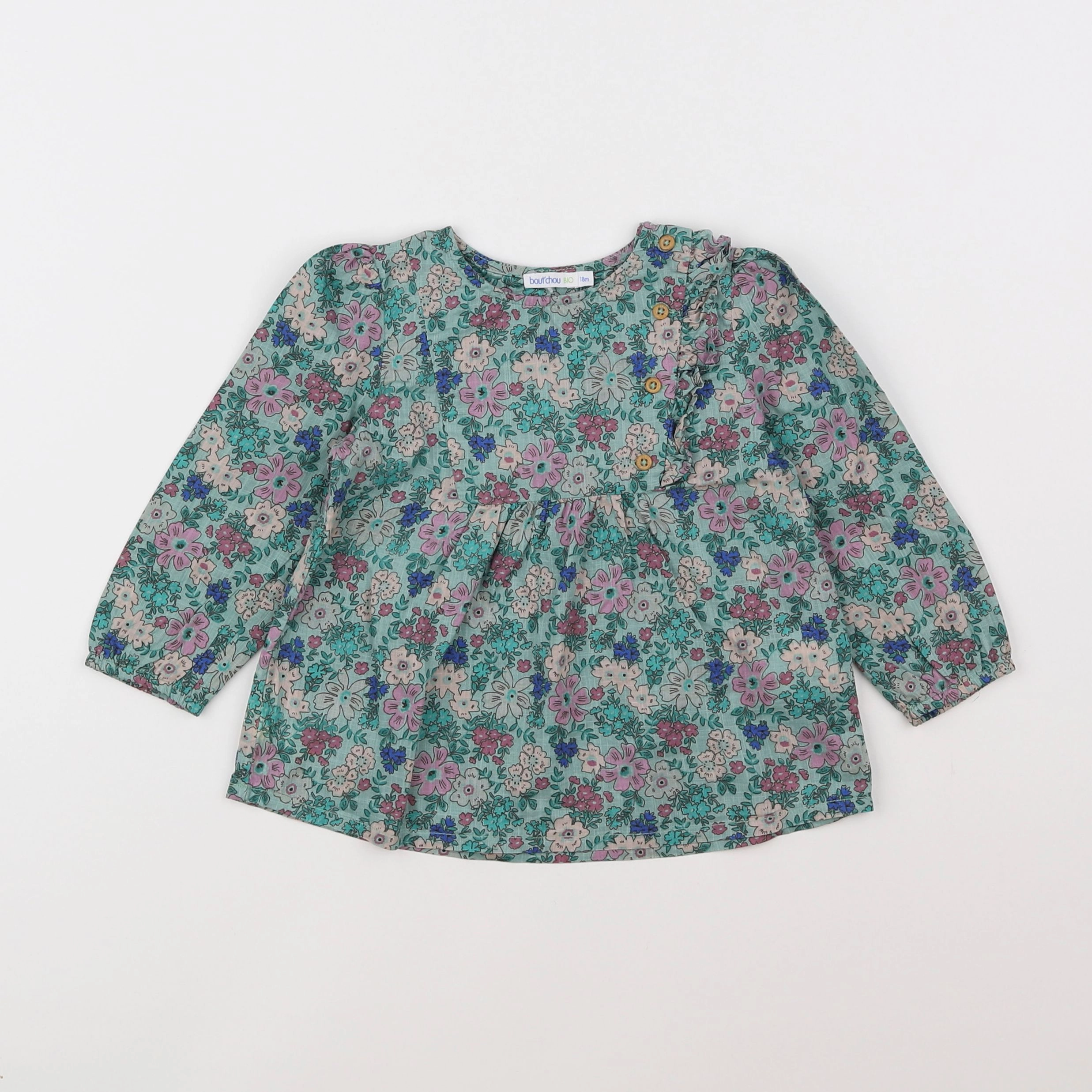 Boutchou - blouse multicolore - 18 mois