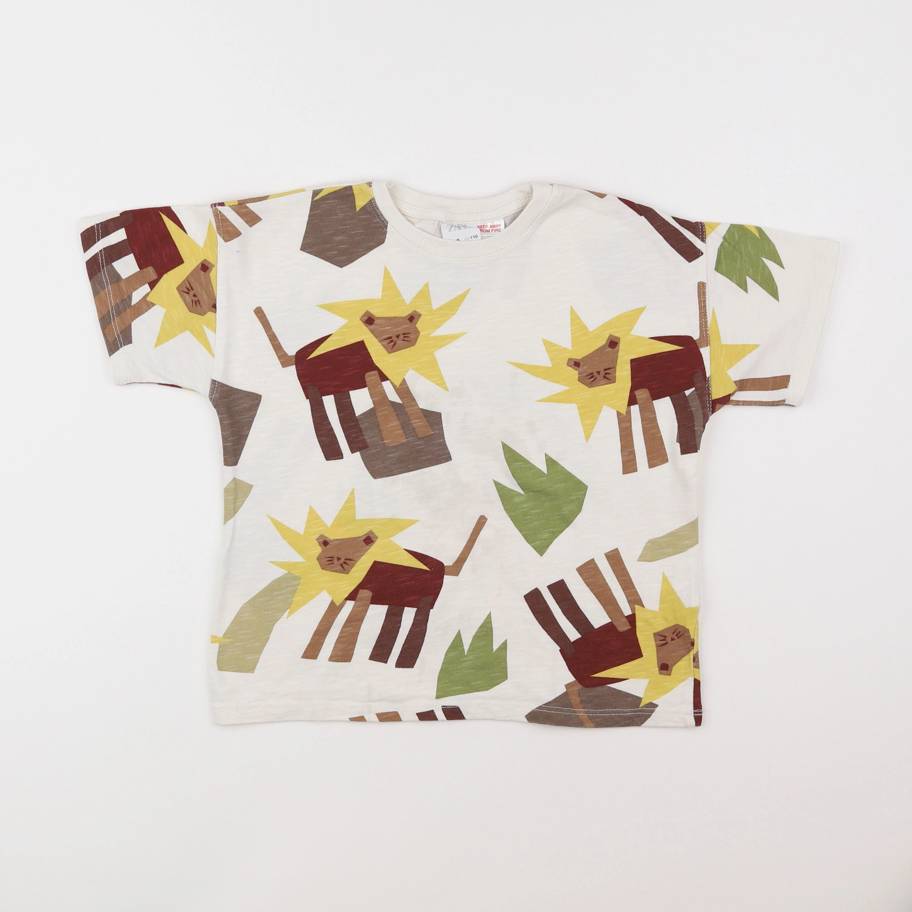 Zara - tee-shirt multicolore - 6 ans