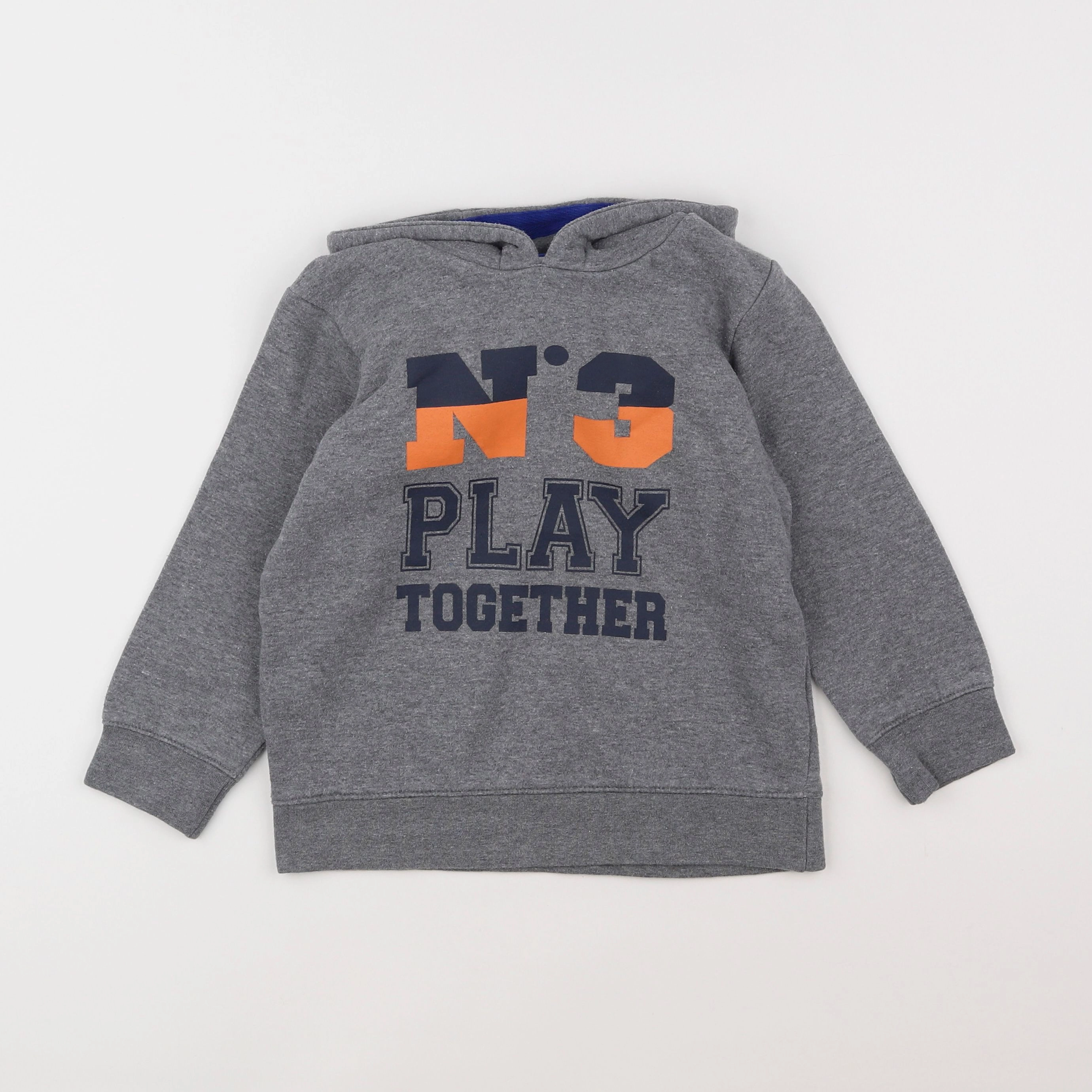 Vertbaudet - sweat gris - 6 ans