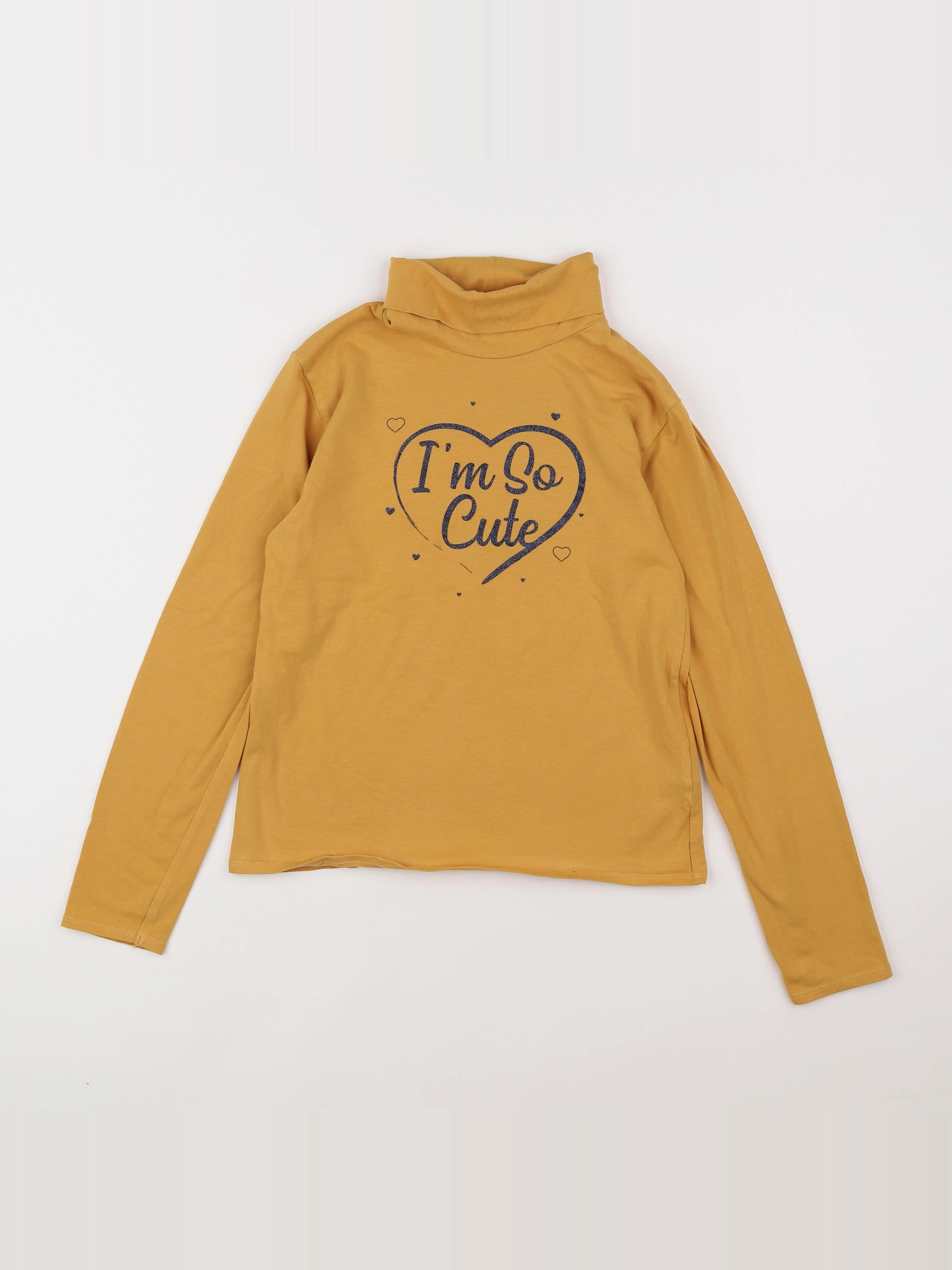 Vertbaudet - sous-pull jaune - 10 ans