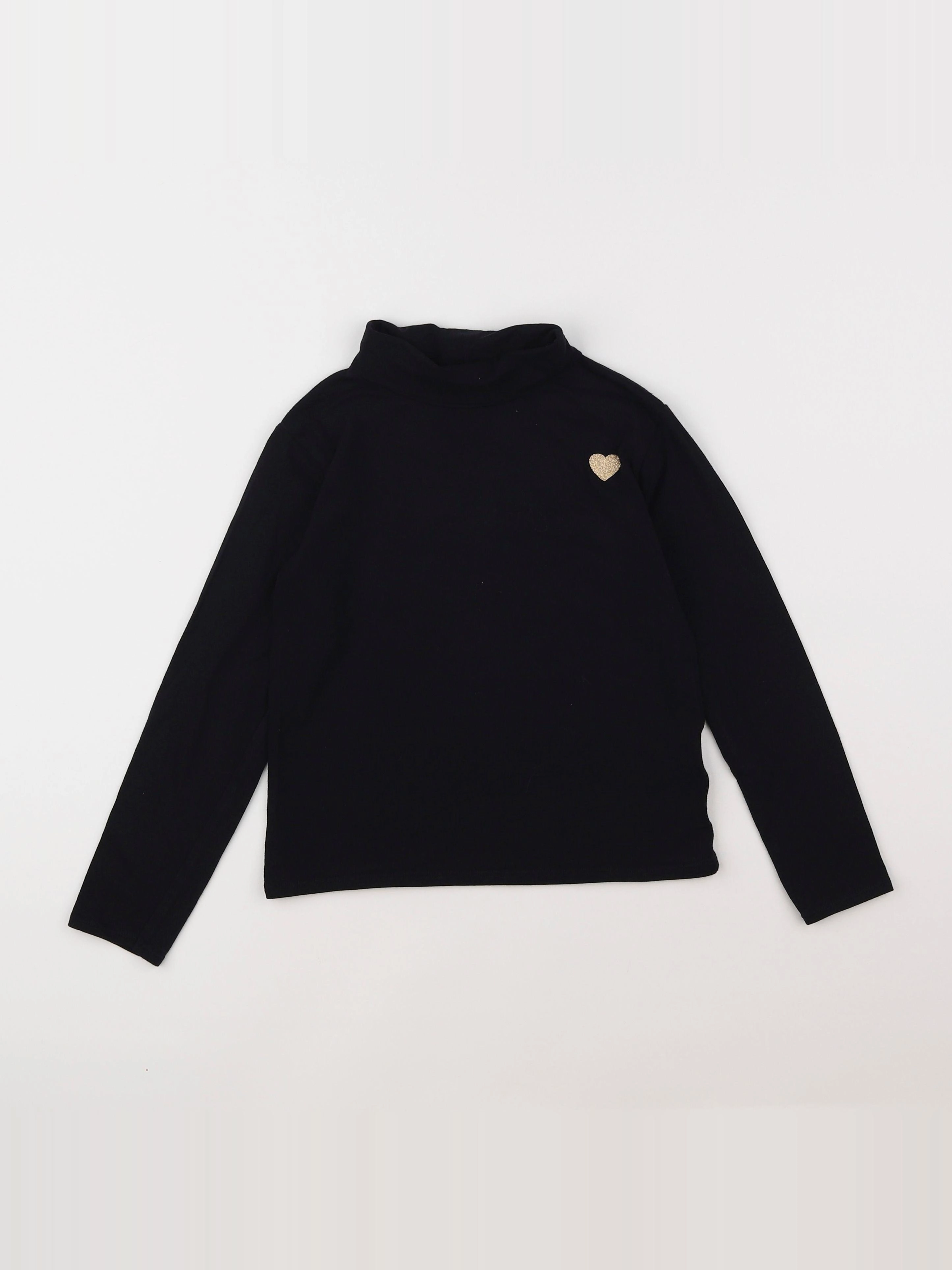 Vertbaudet - sous-pull noir - 8 ans