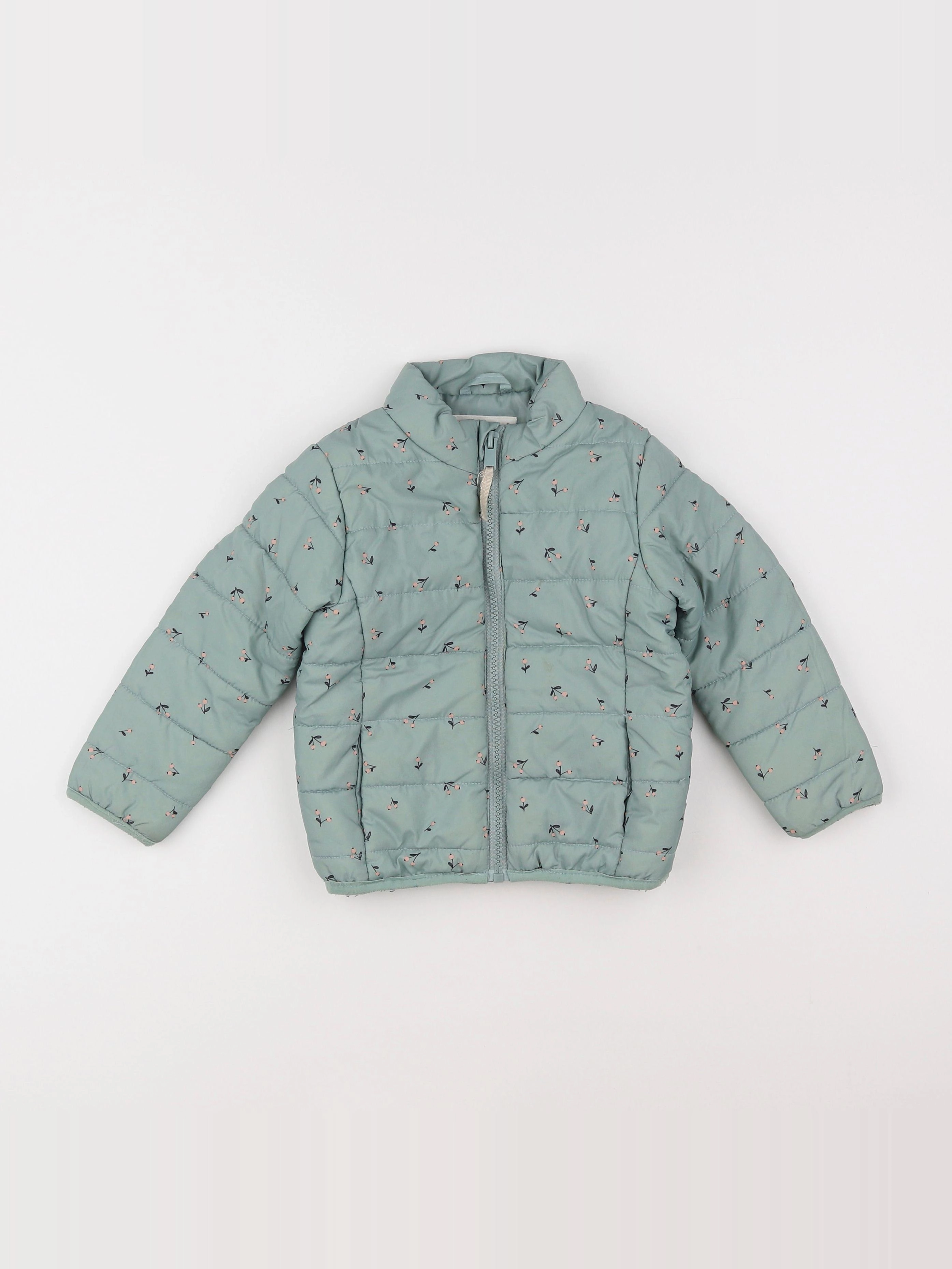 Vertbaudet - doudoune vert - 3 ans
