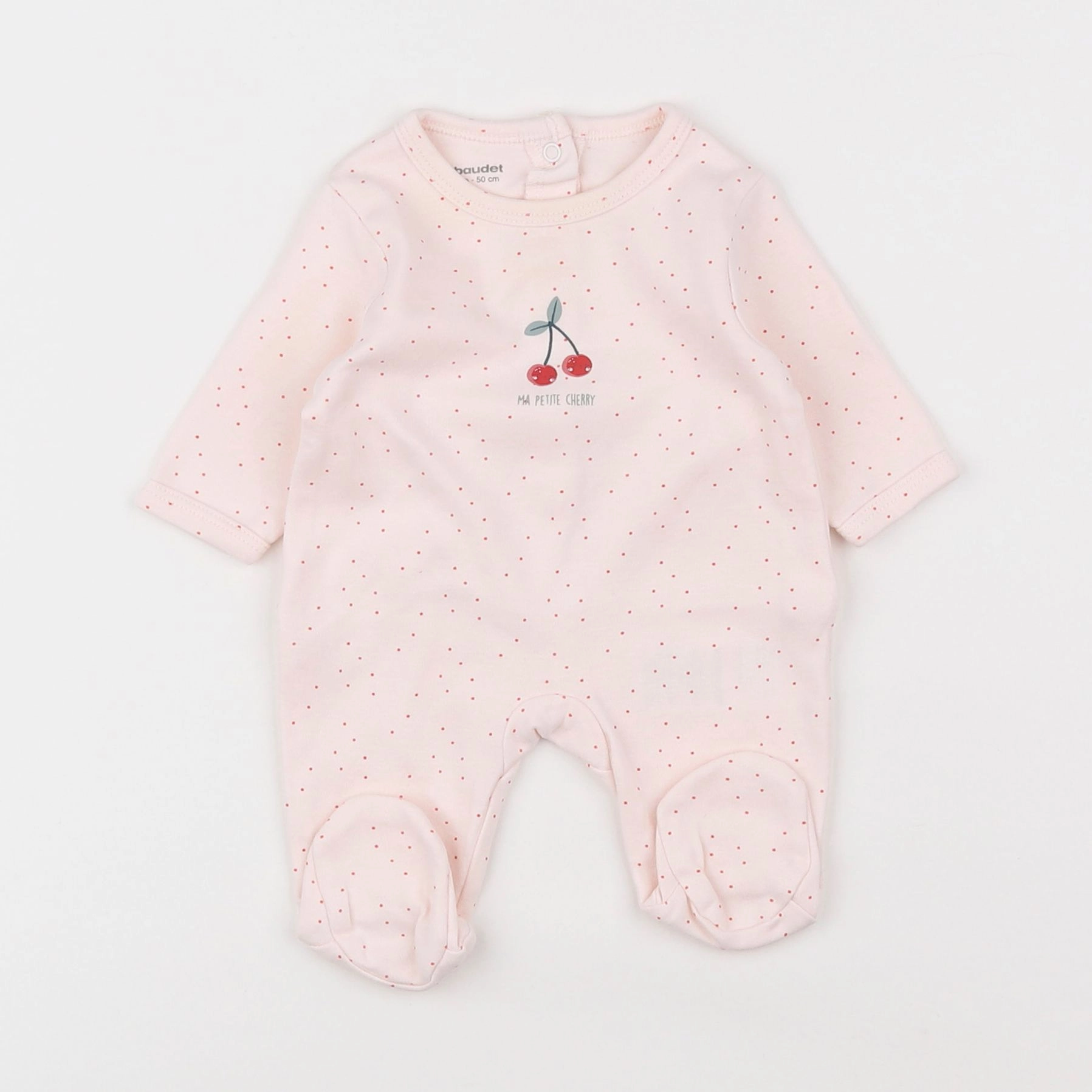 Vertbaudet - pyjama coton rose - 0 mois