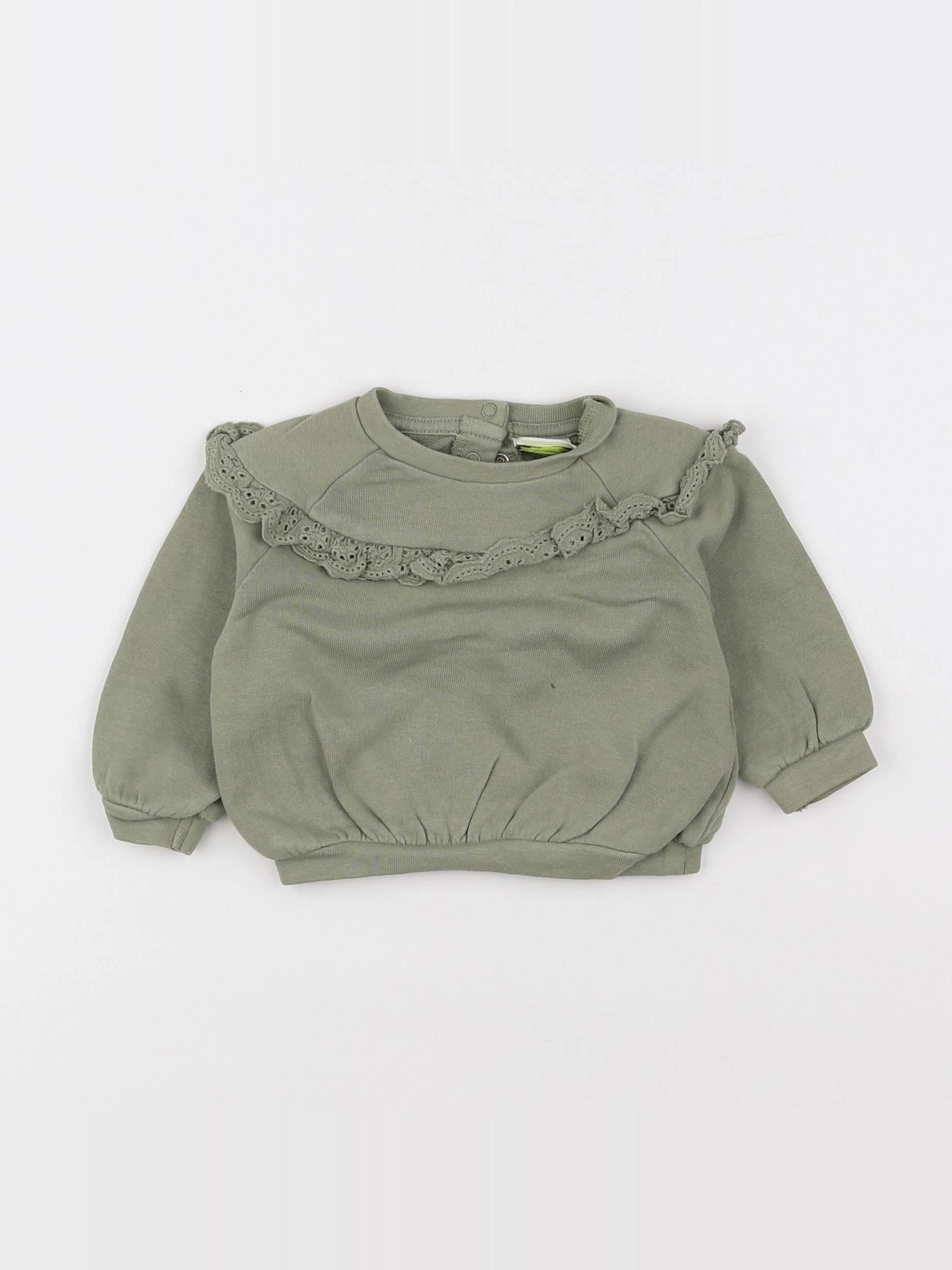 Tape à l'oeil - sweat vert - 3 mois