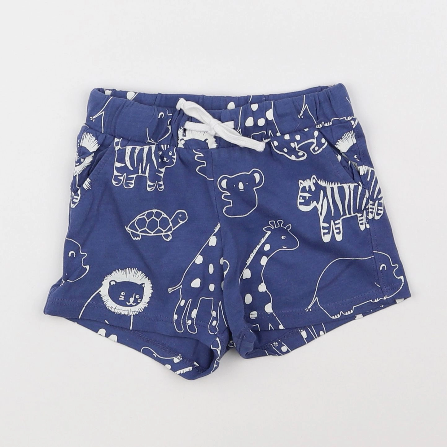 H&M - short bleu - 9/12 mois