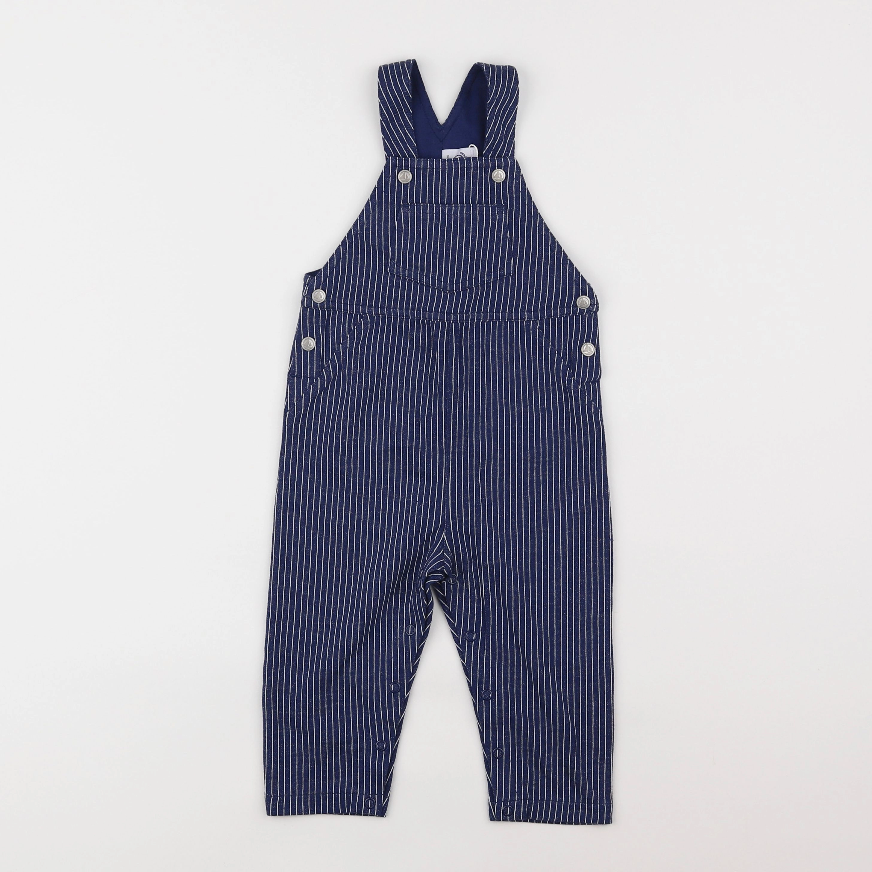 Petit Bateau - salopette bleu - 12 mois