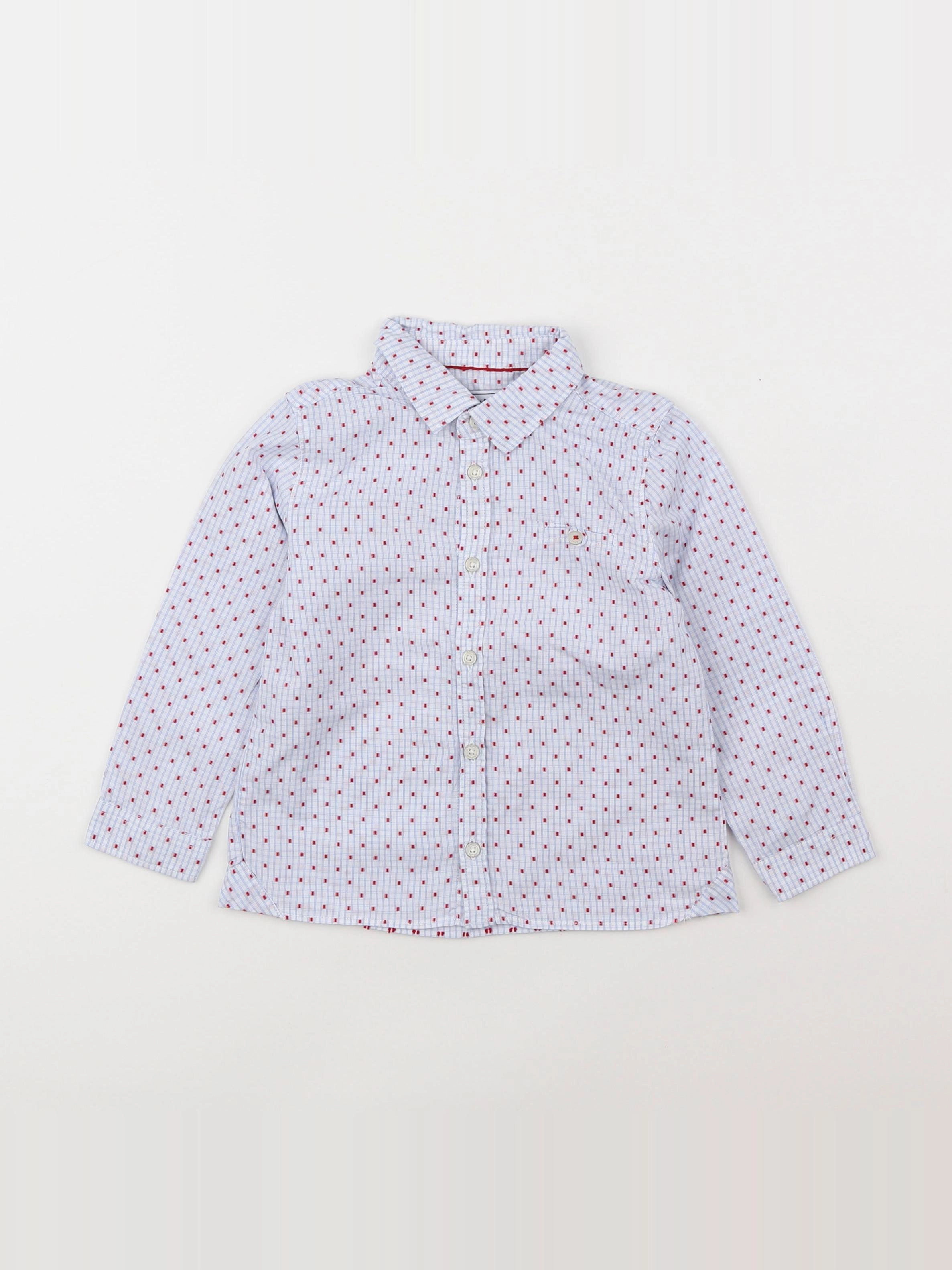 Tartine & Chocolat - chemise blanc, bleu - 2 ans