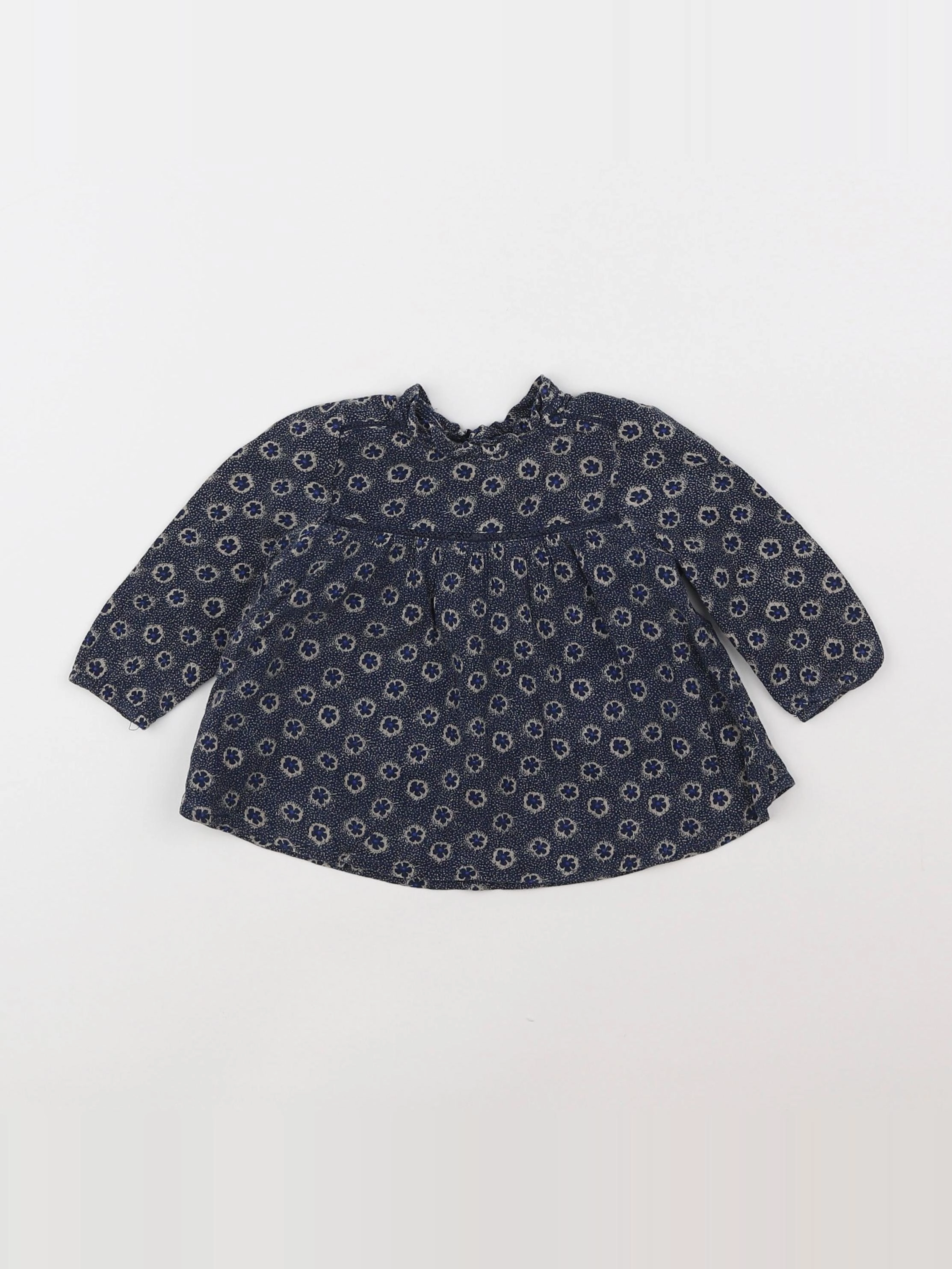 Boutchou - blouse bleu - 6 mois