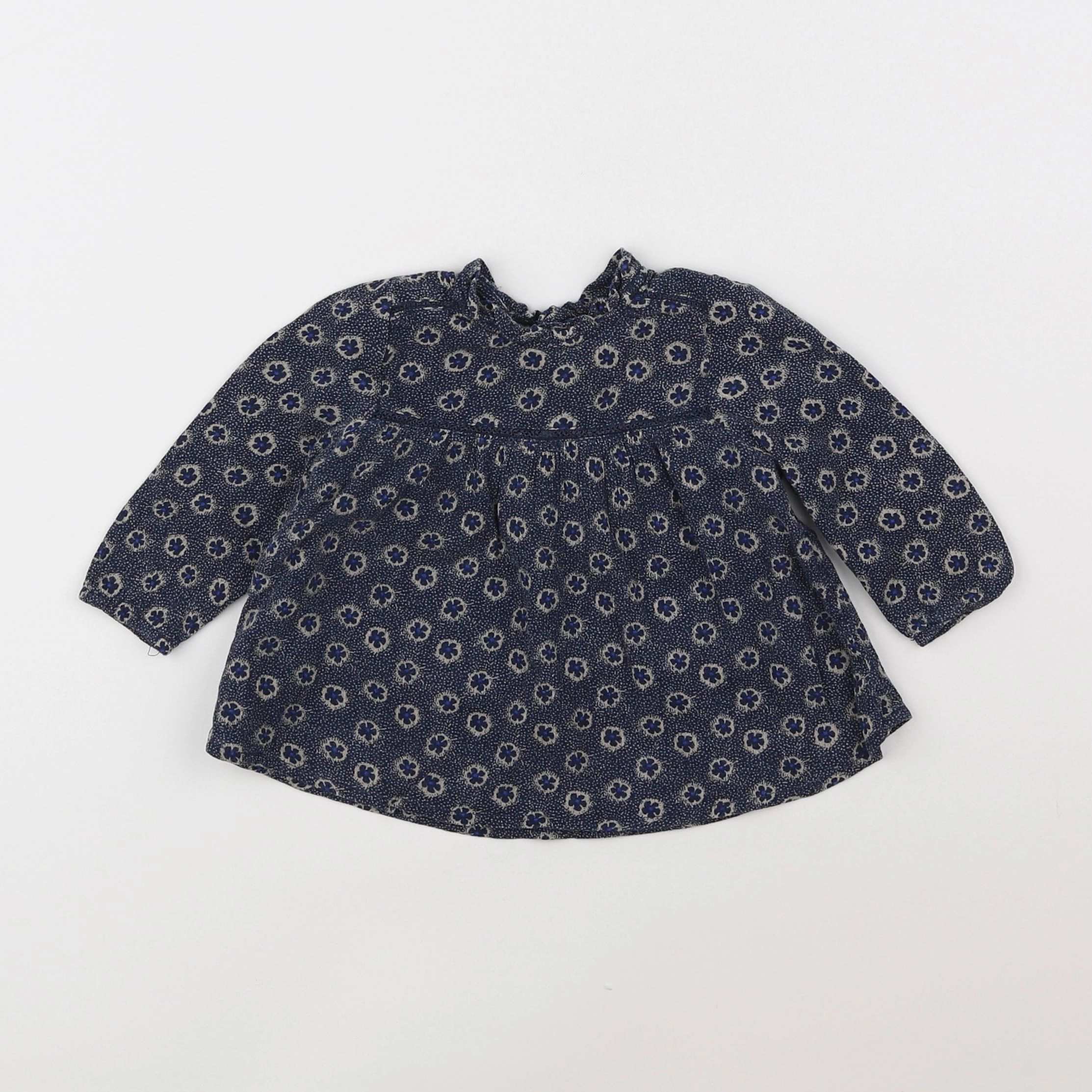 Boutchou - blouse bleu - 6 mois