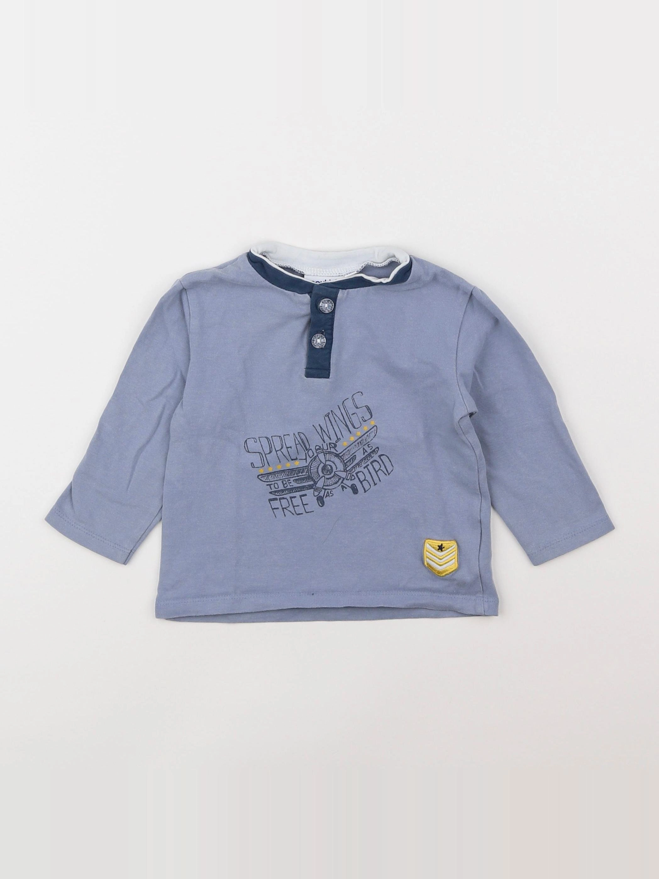 Noukie's - tee-shirt bleu - 12 mois