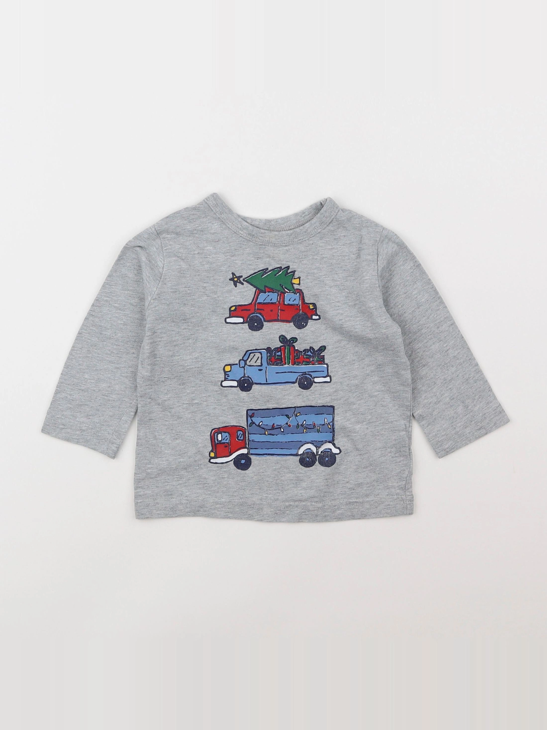 GAP - tee-shirt gris - 12/18 mois