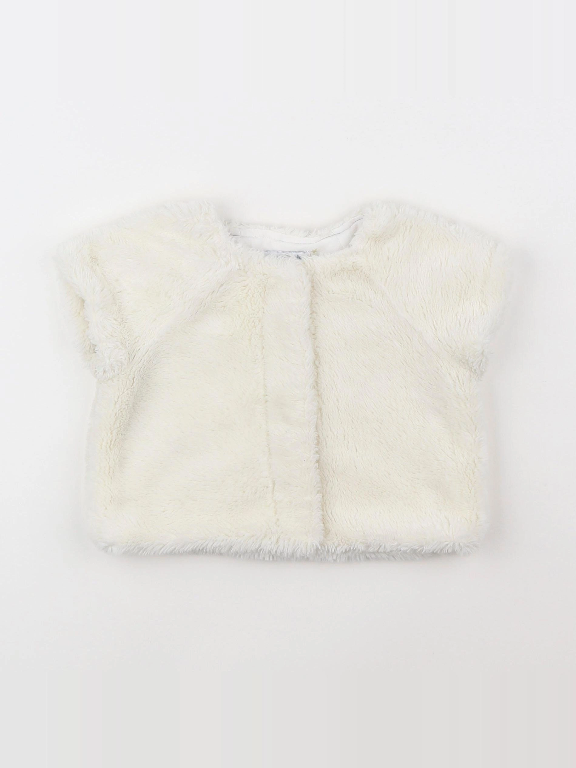 Vertbaudet - gilet blanc - 18 mois