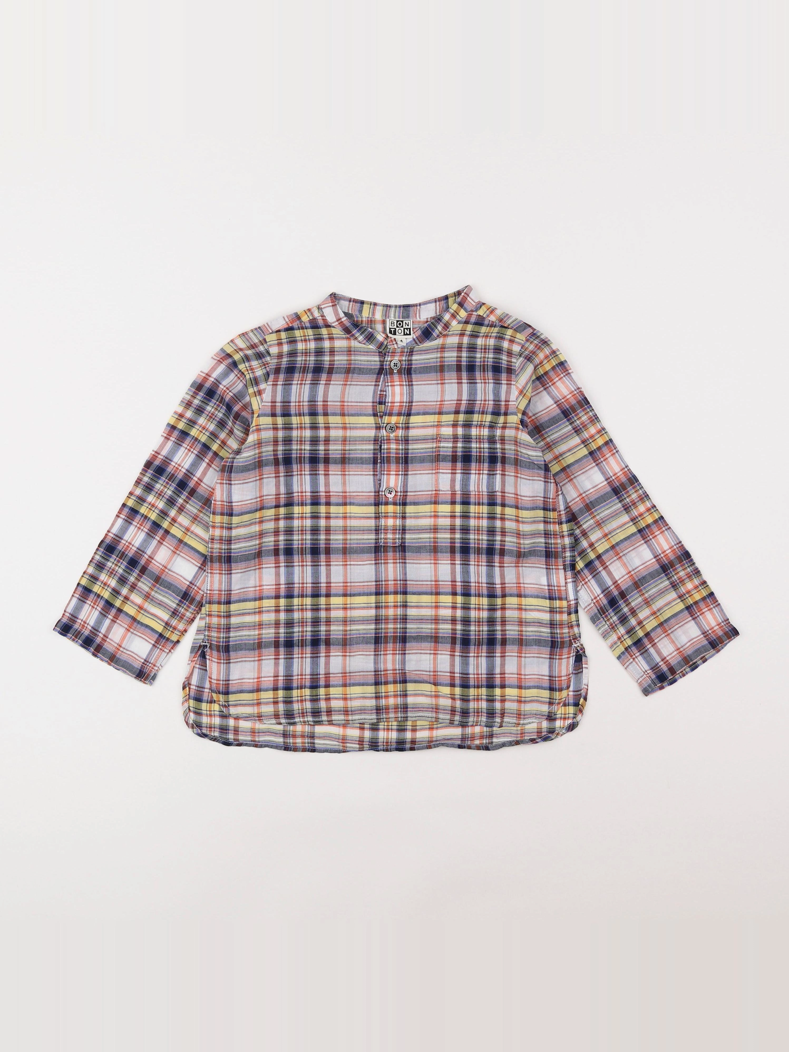 Bonton - chemise multicolore - 4 ans