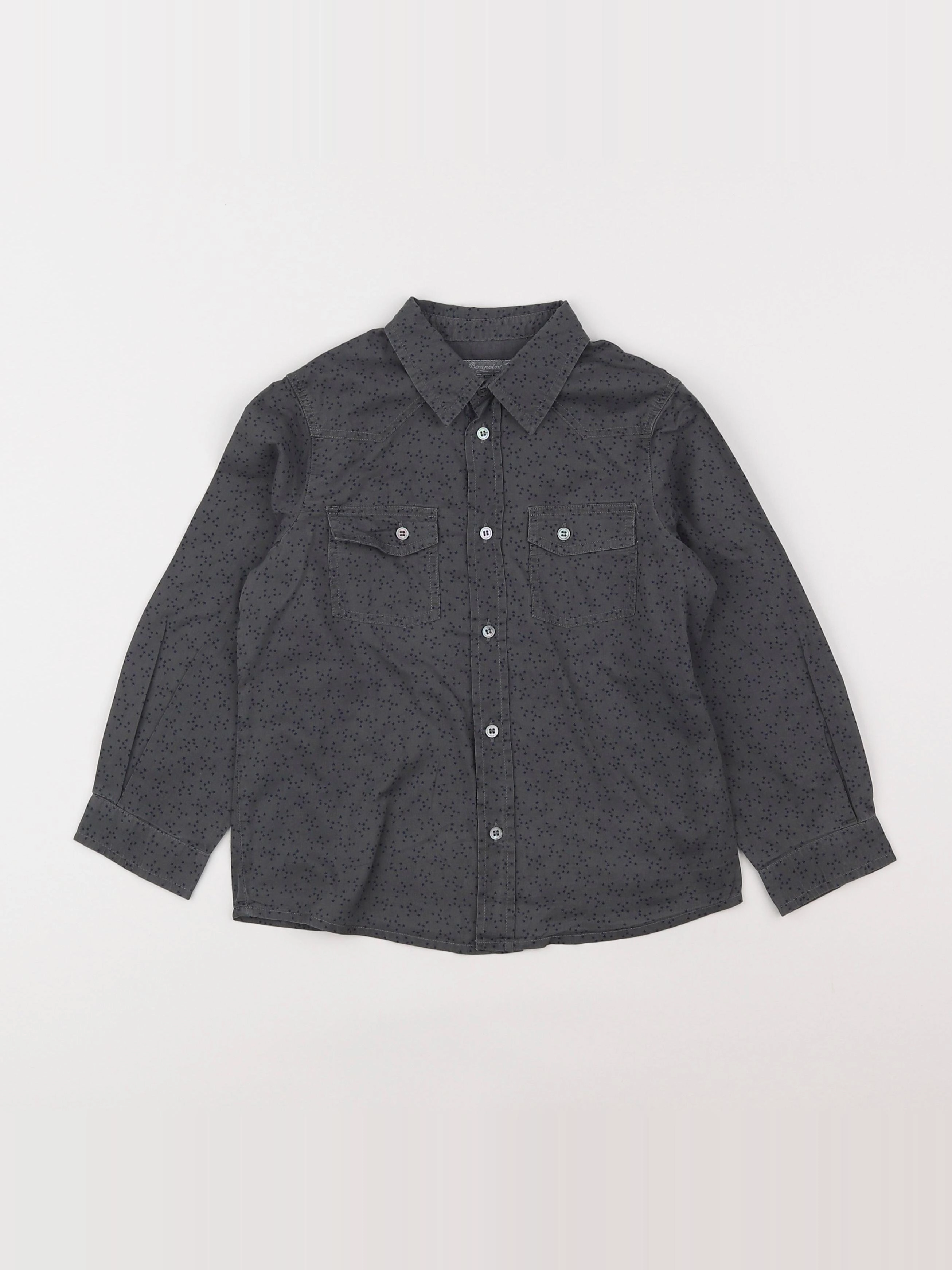 Bonpoint - chemise gris - 4 ans