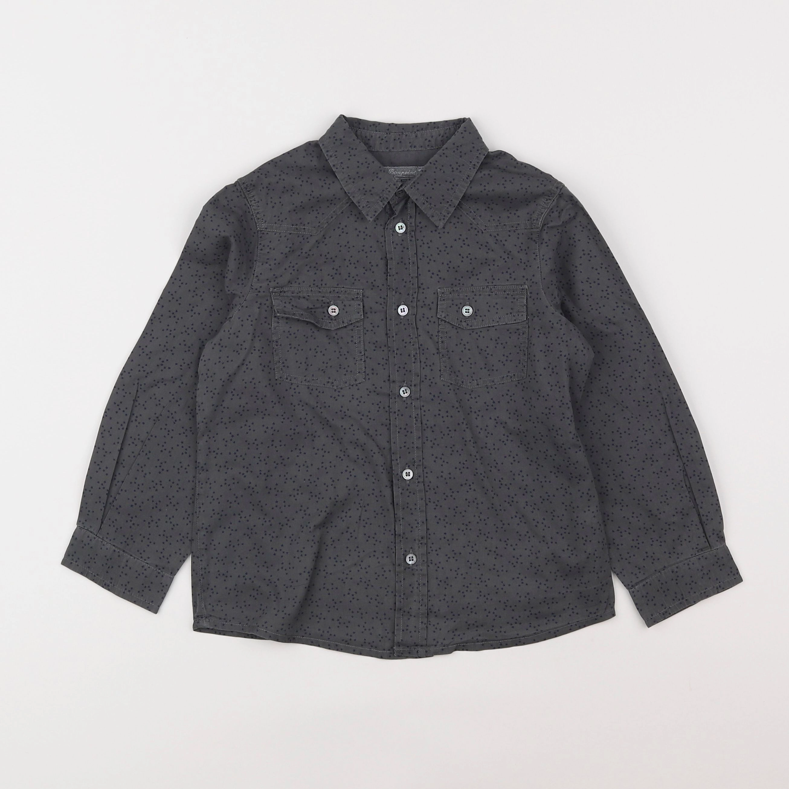 Bonpoint - chemise gris - 4 ans