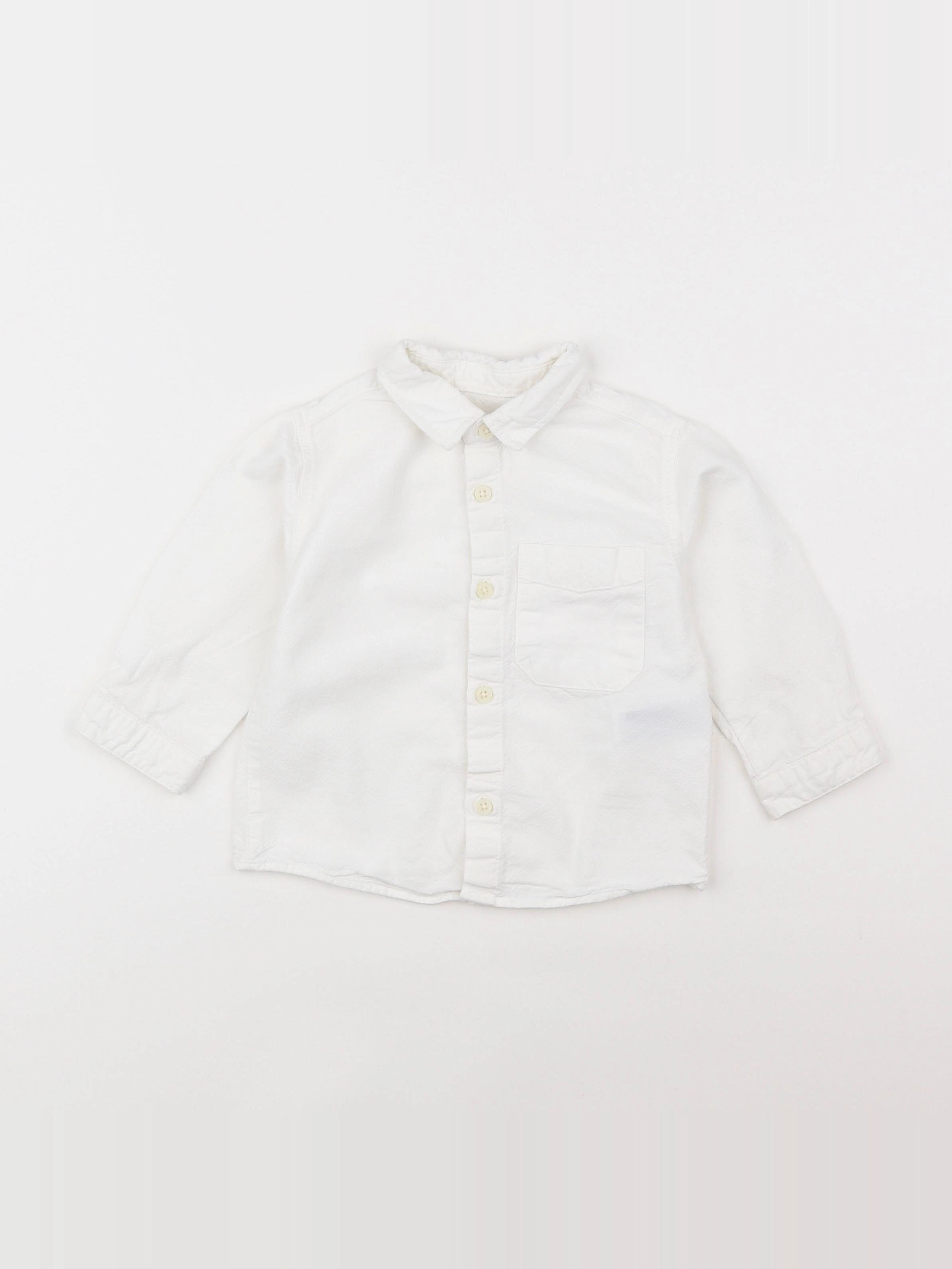 Zara - chemise blanc - 9/12 mois