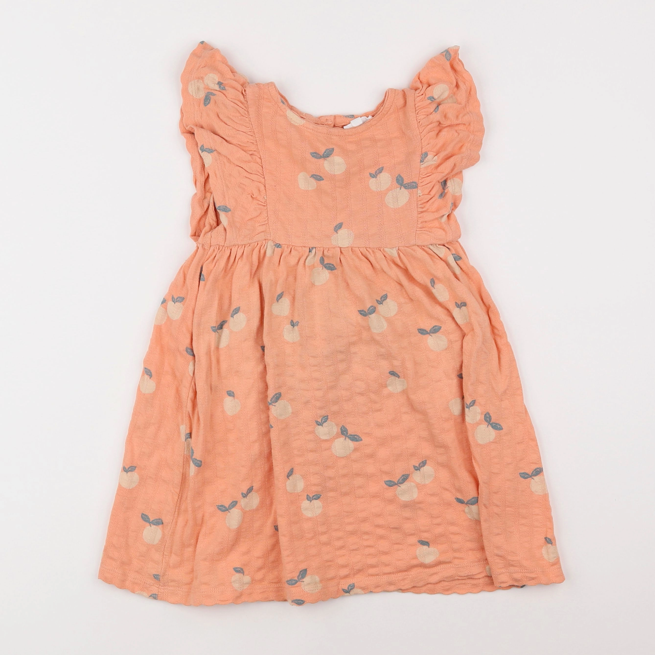 Vertbaudet - robe orange - 4 ans