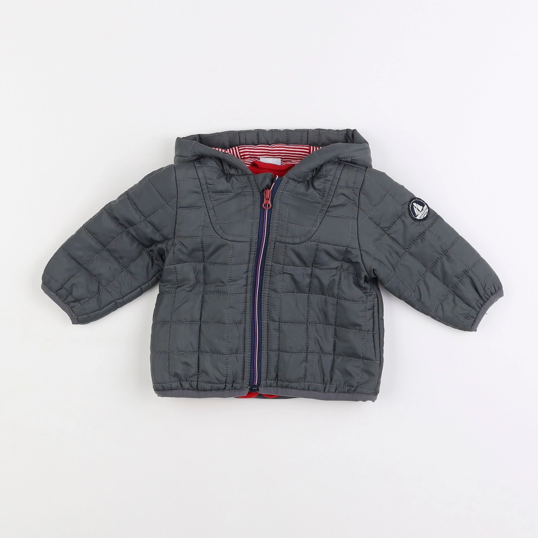 Petit Bateau - imperméable gris - 3 mois