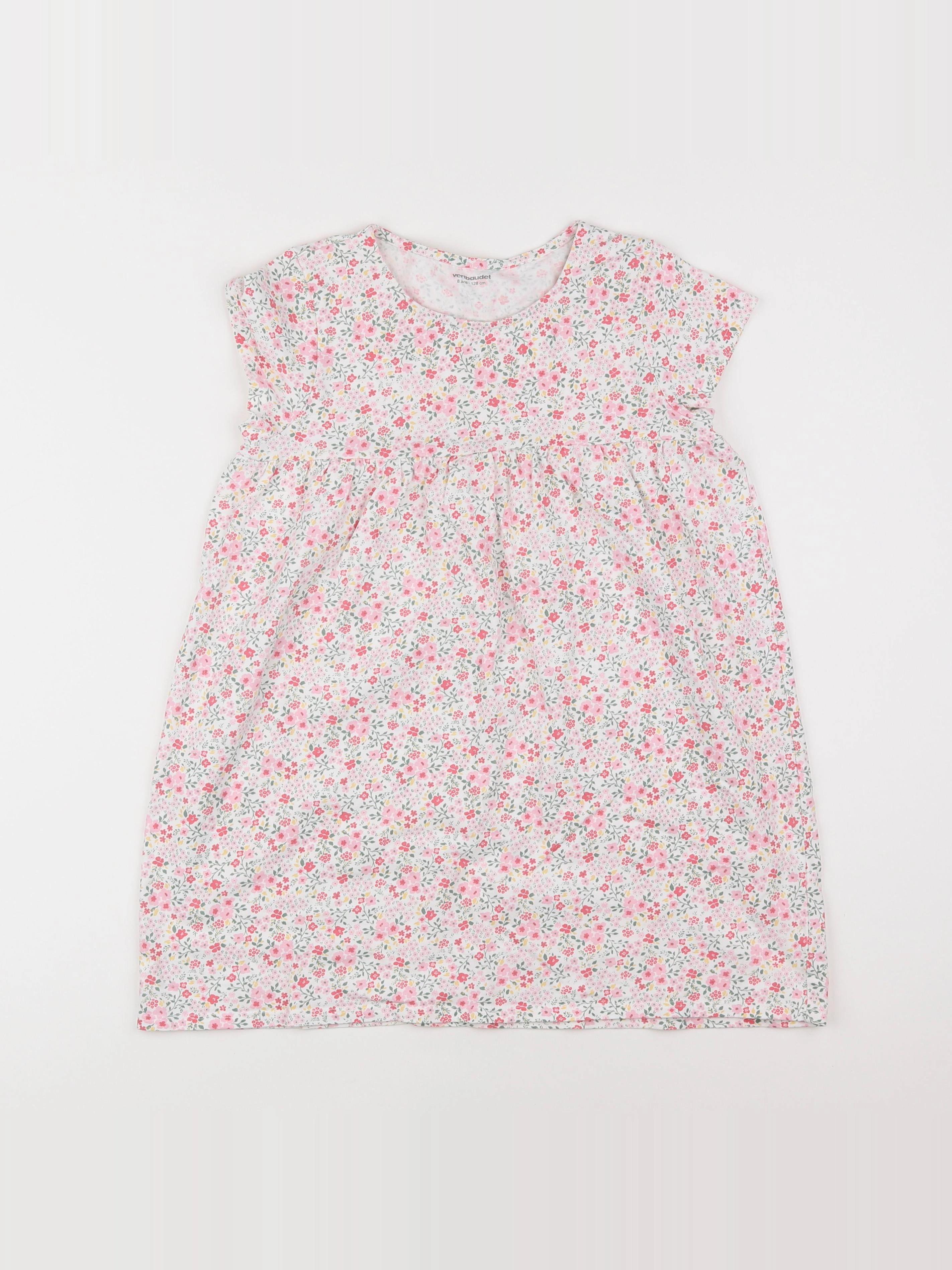 Vertbaudet - robe multicolore - 8 ans