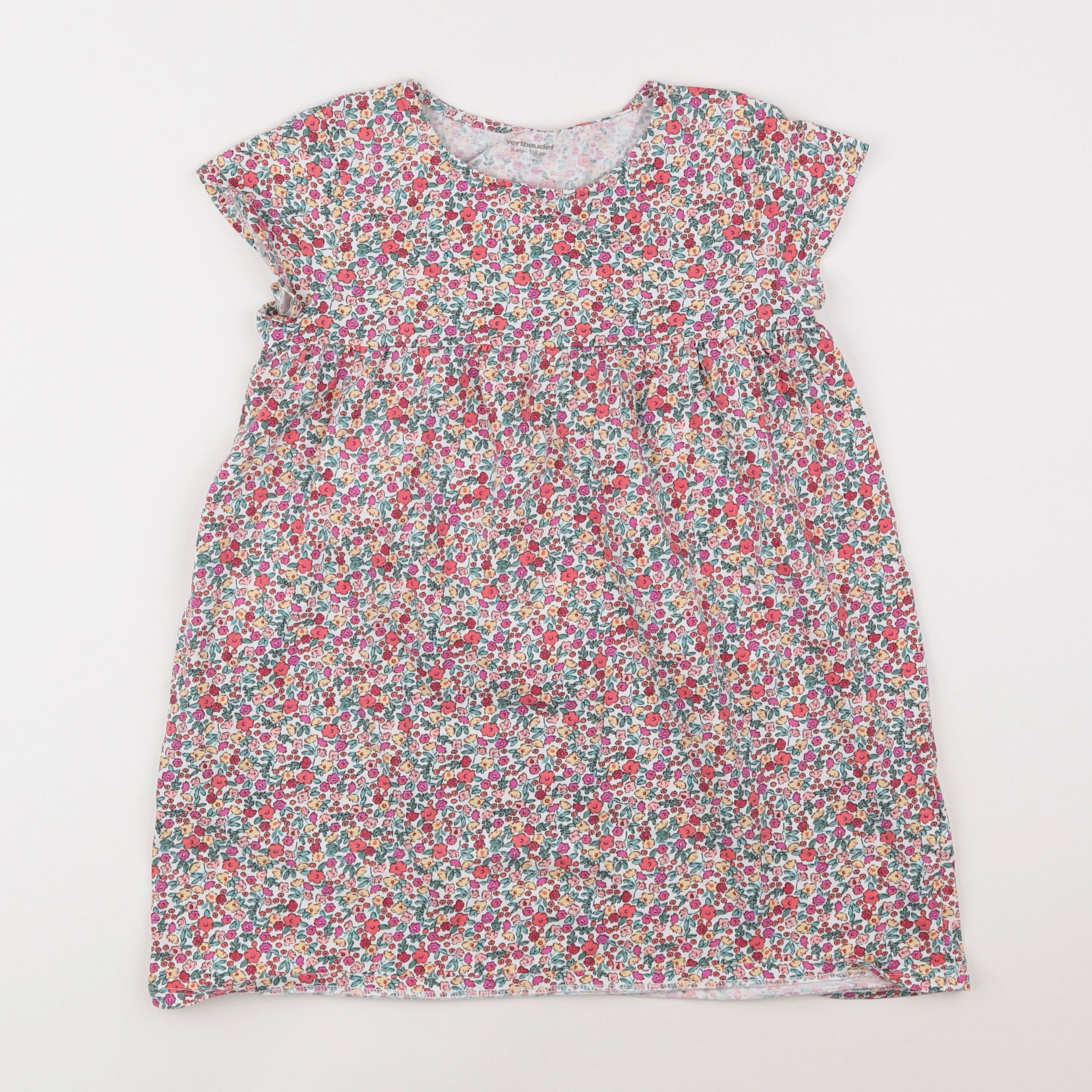 Vertbaudet - robe multicolore - 8 ans