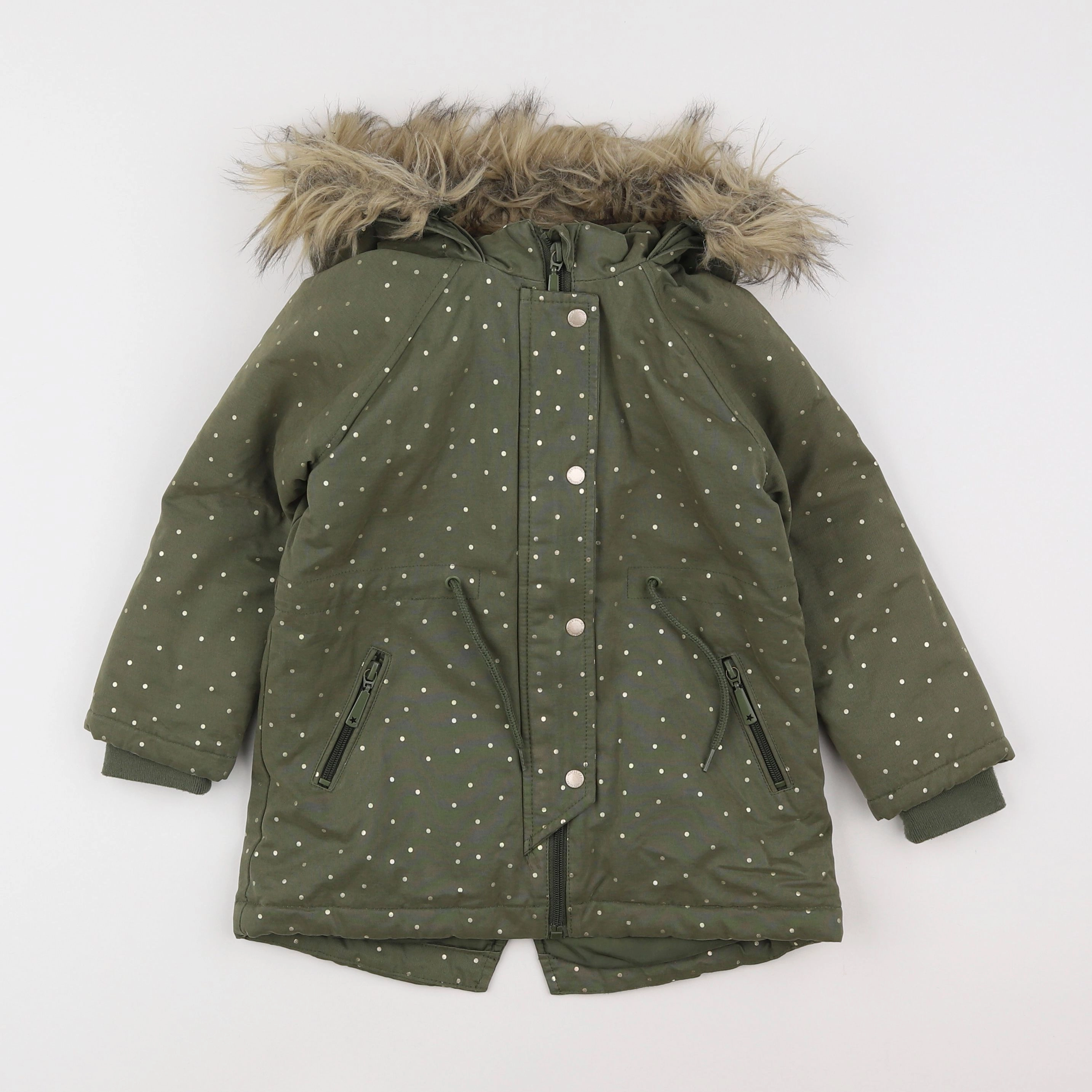 Vertbaudet - parka vert - 4 ans