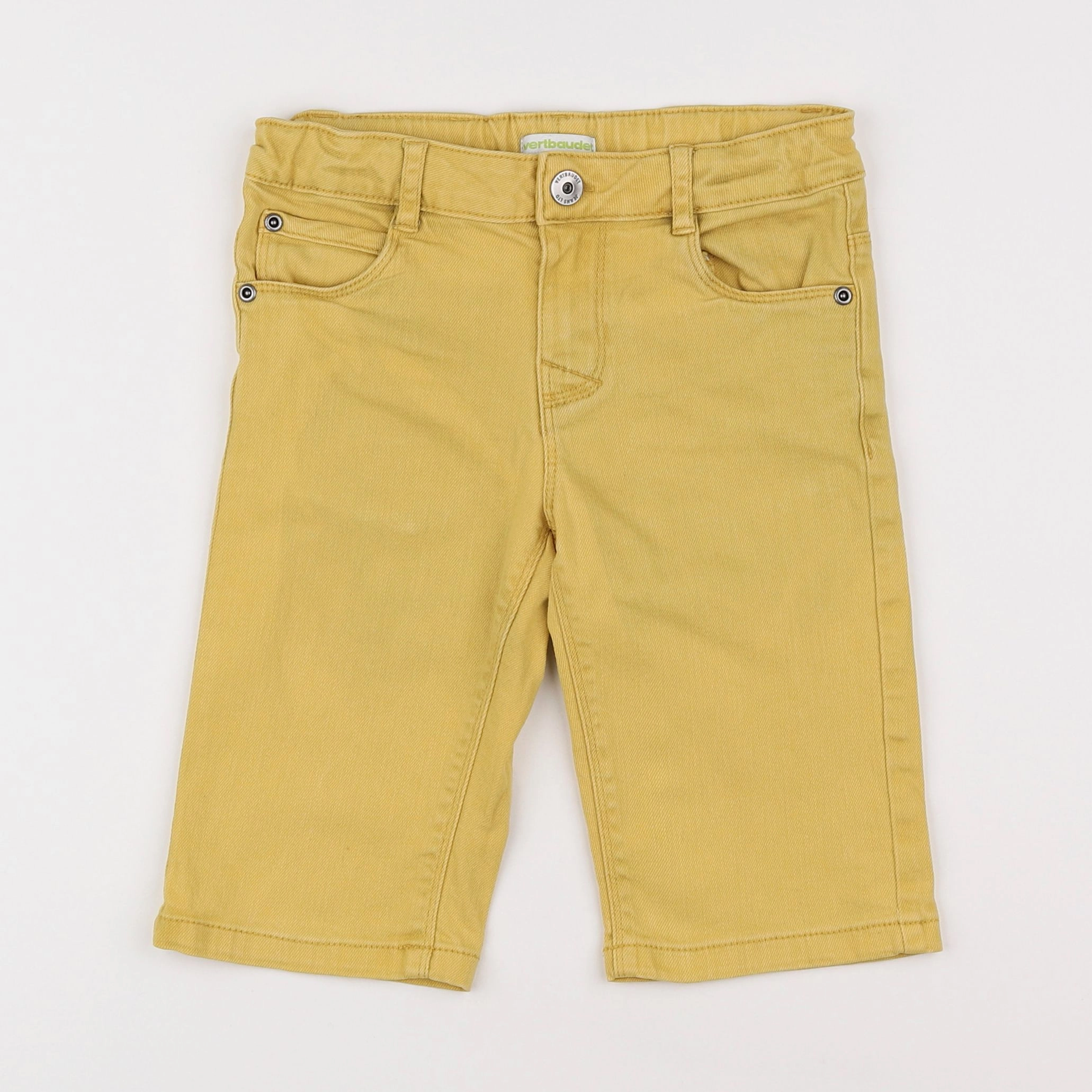 Vertbaudet - short jaune - 6 ans