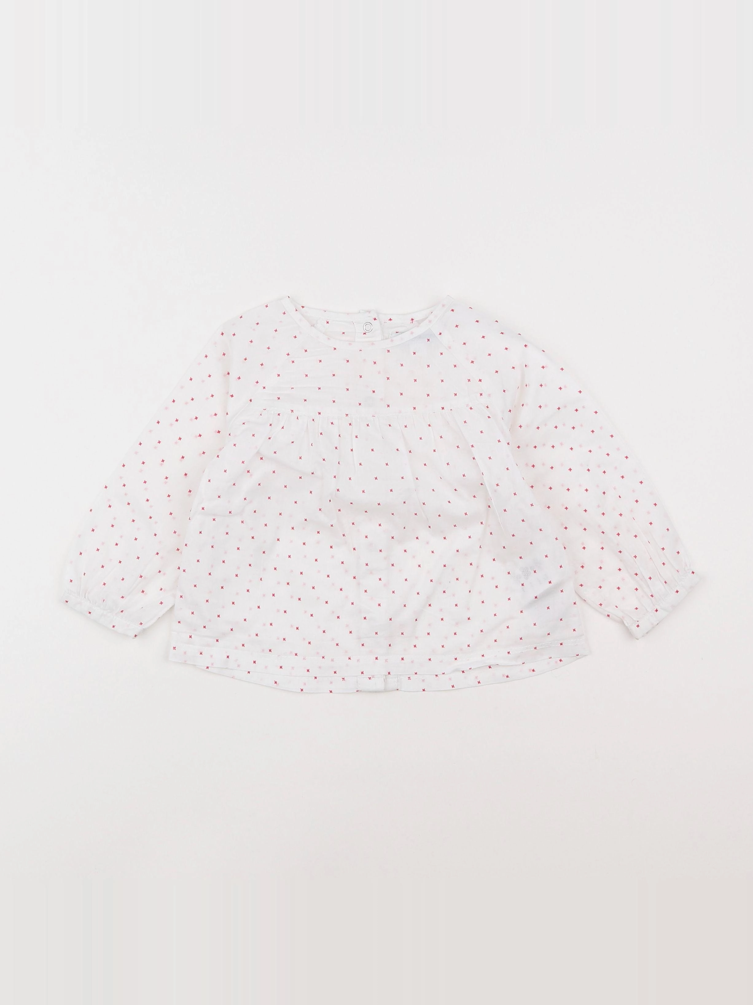 Vertbaudet - blouse blanc - 18 mois