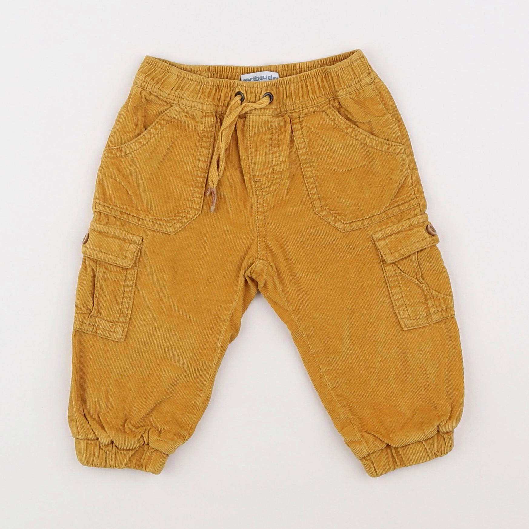 Vertbaudet - pantalon jaune - 9 mois