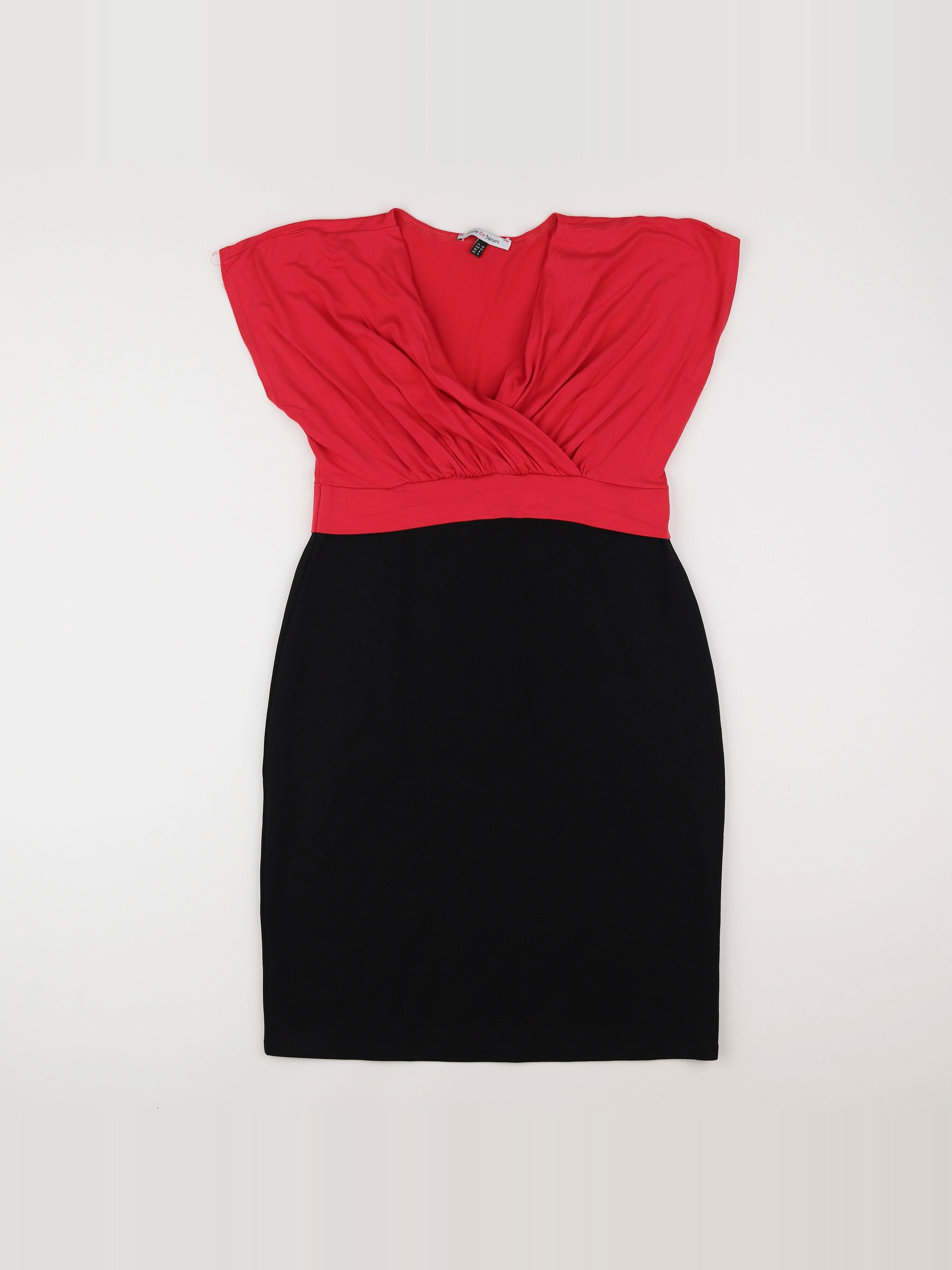 Envie de fraise - robe grossesse rouge, noir - 36