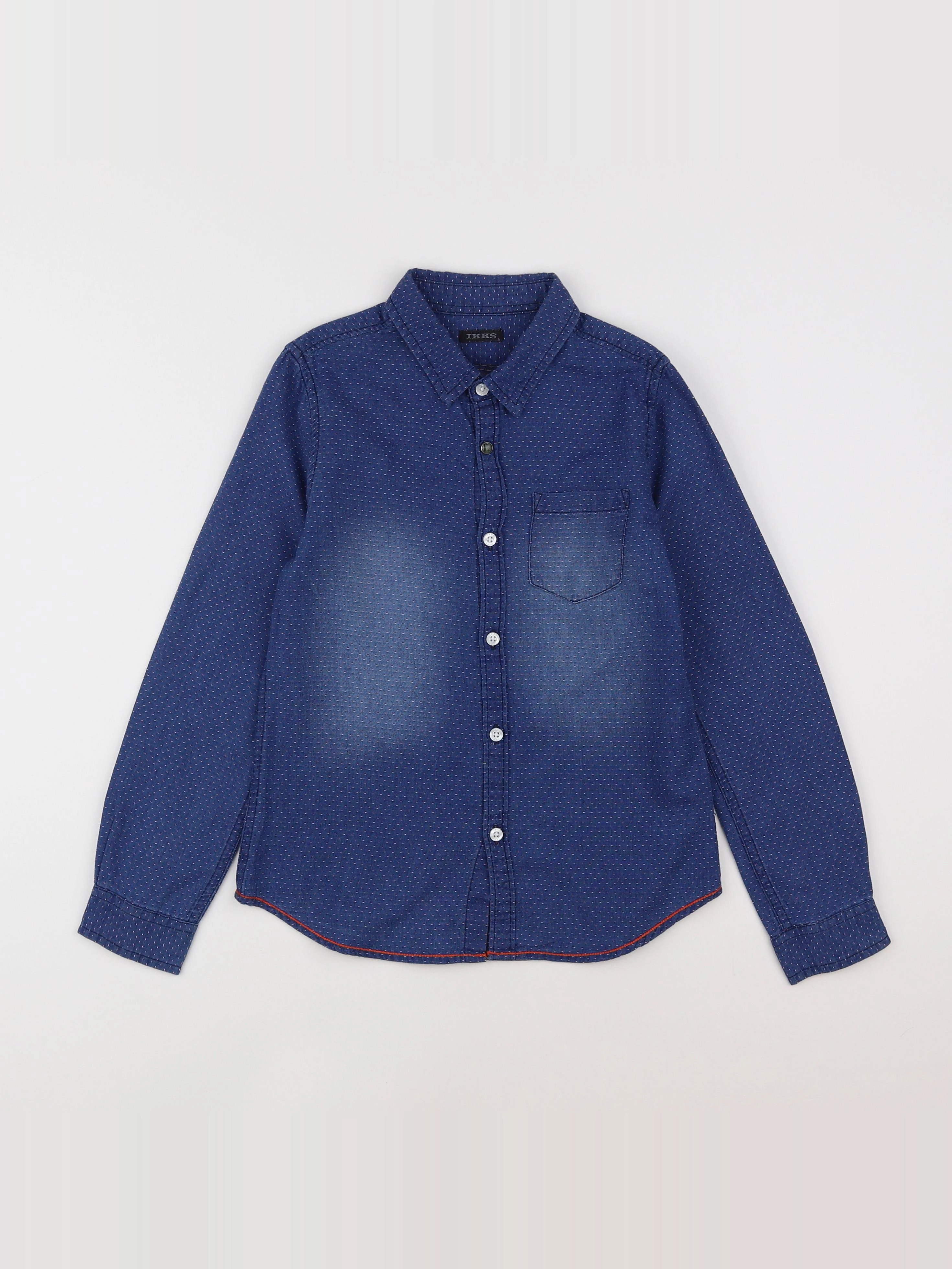 IKKS - chemise bleu - 10 ans