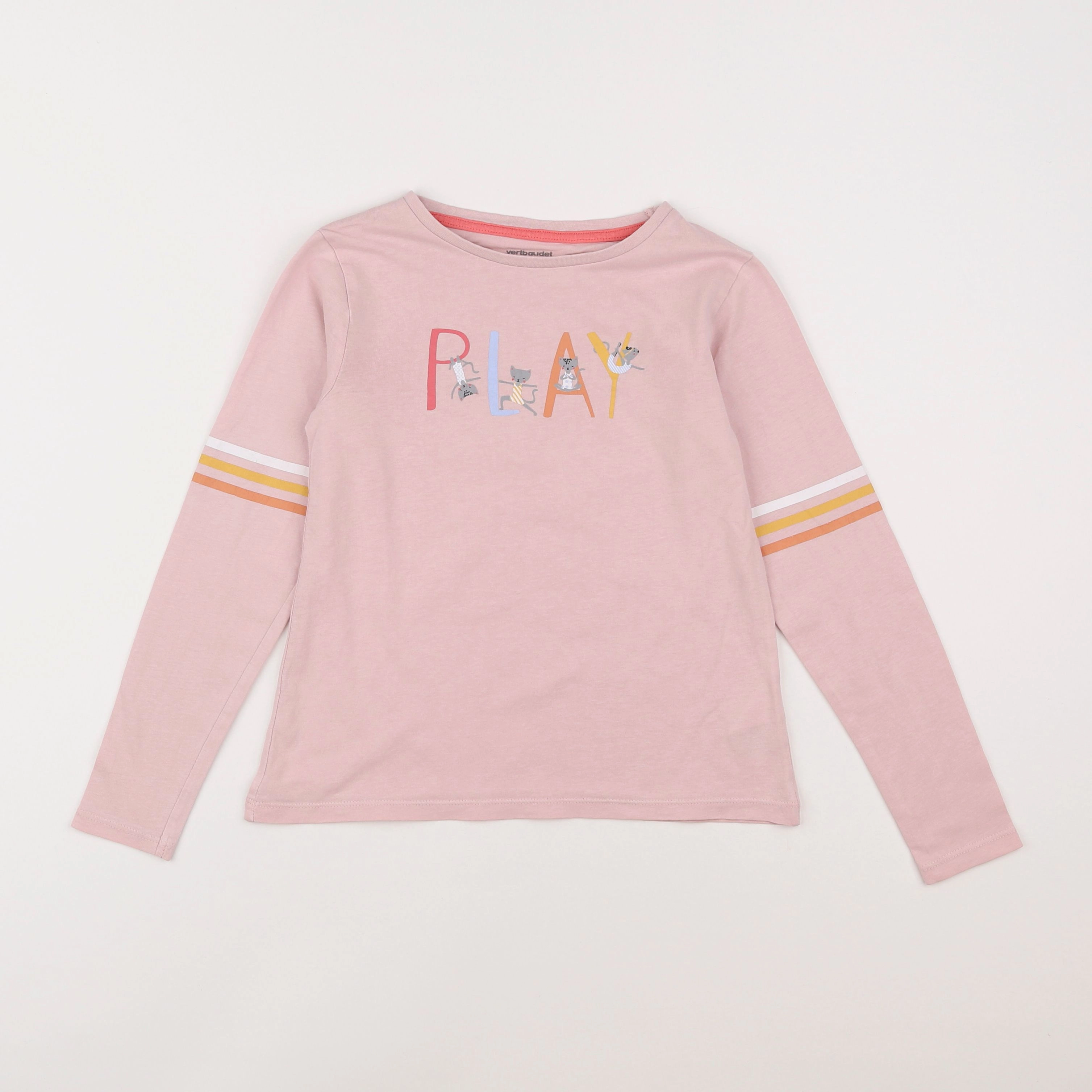 Vertbaudet - tee-shirt rose - 8 ans