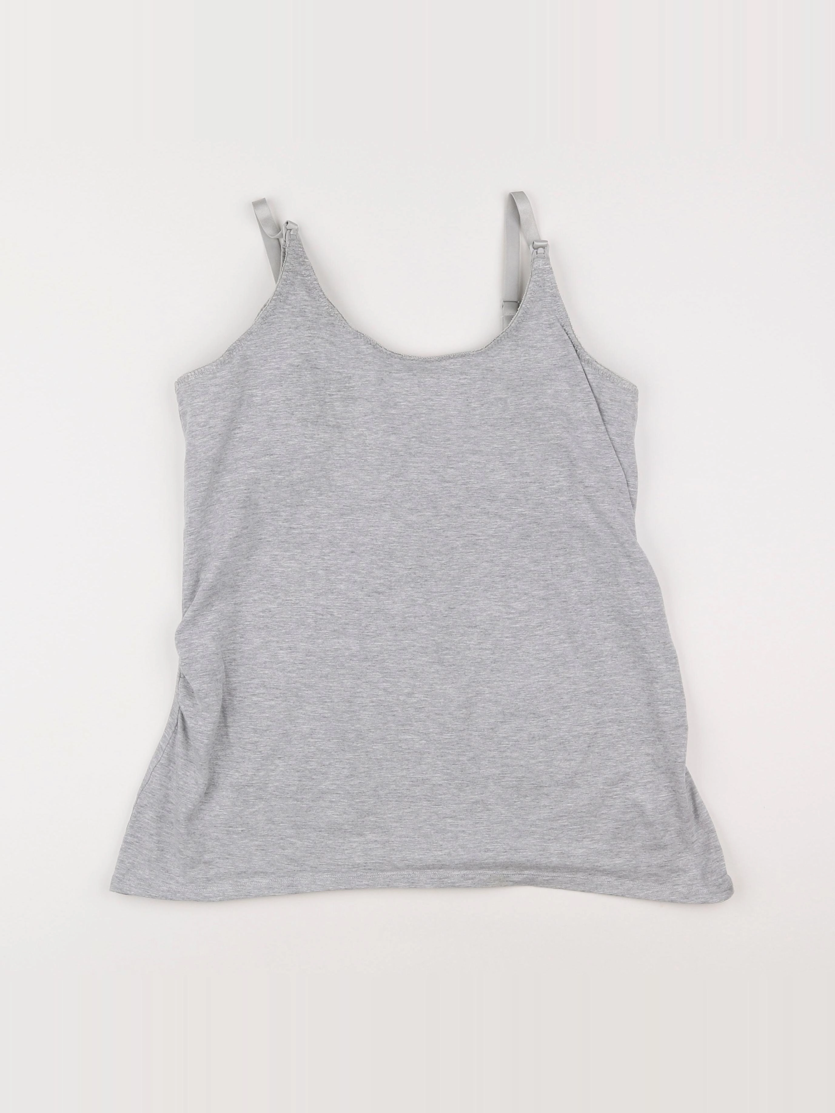 Vertbaudet - débardeur allaitement gris - 38 à 40