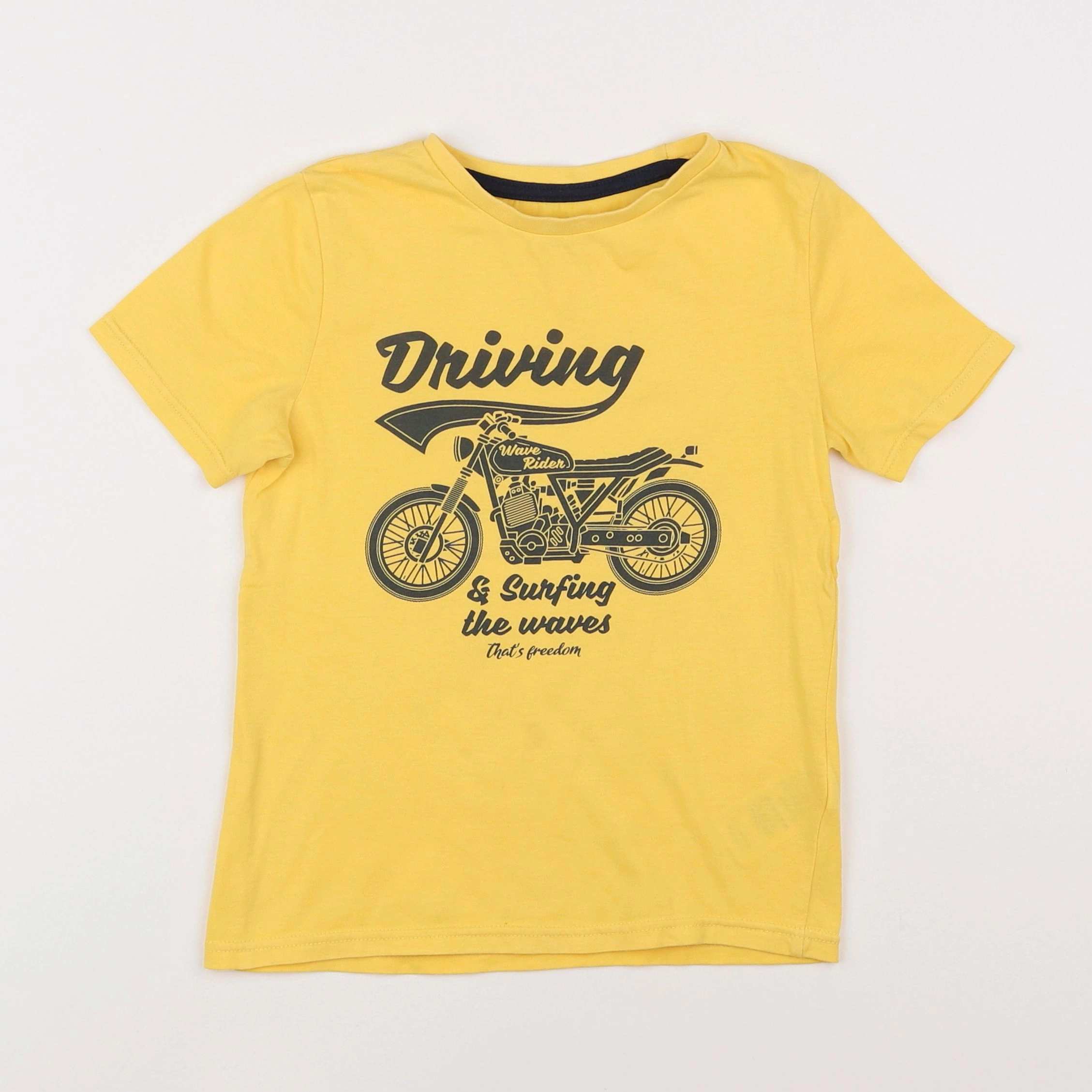 Vertbaudet - tee-shirt jaune - 6 ans