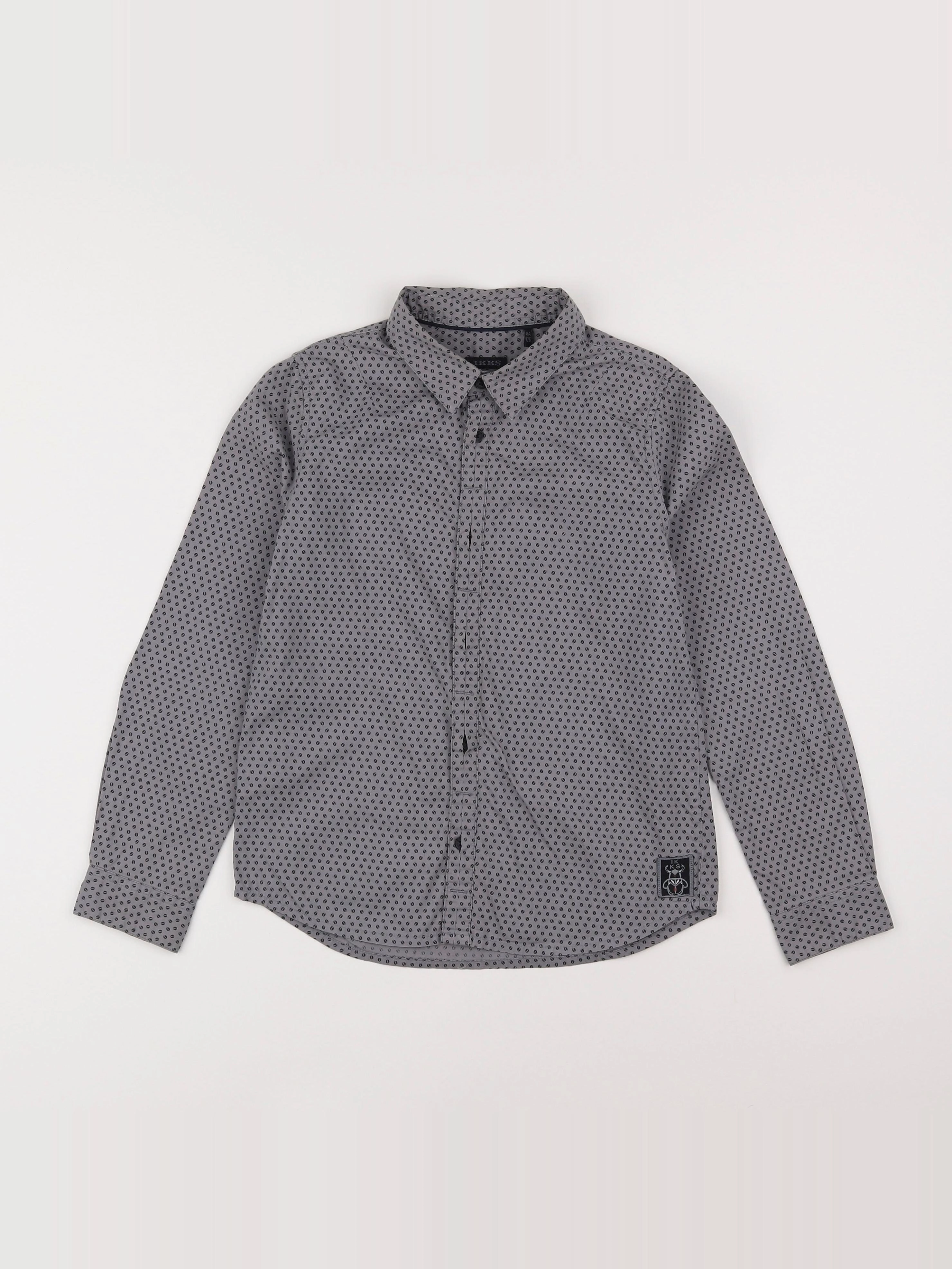 IKKS - chemise gris - 8 ans