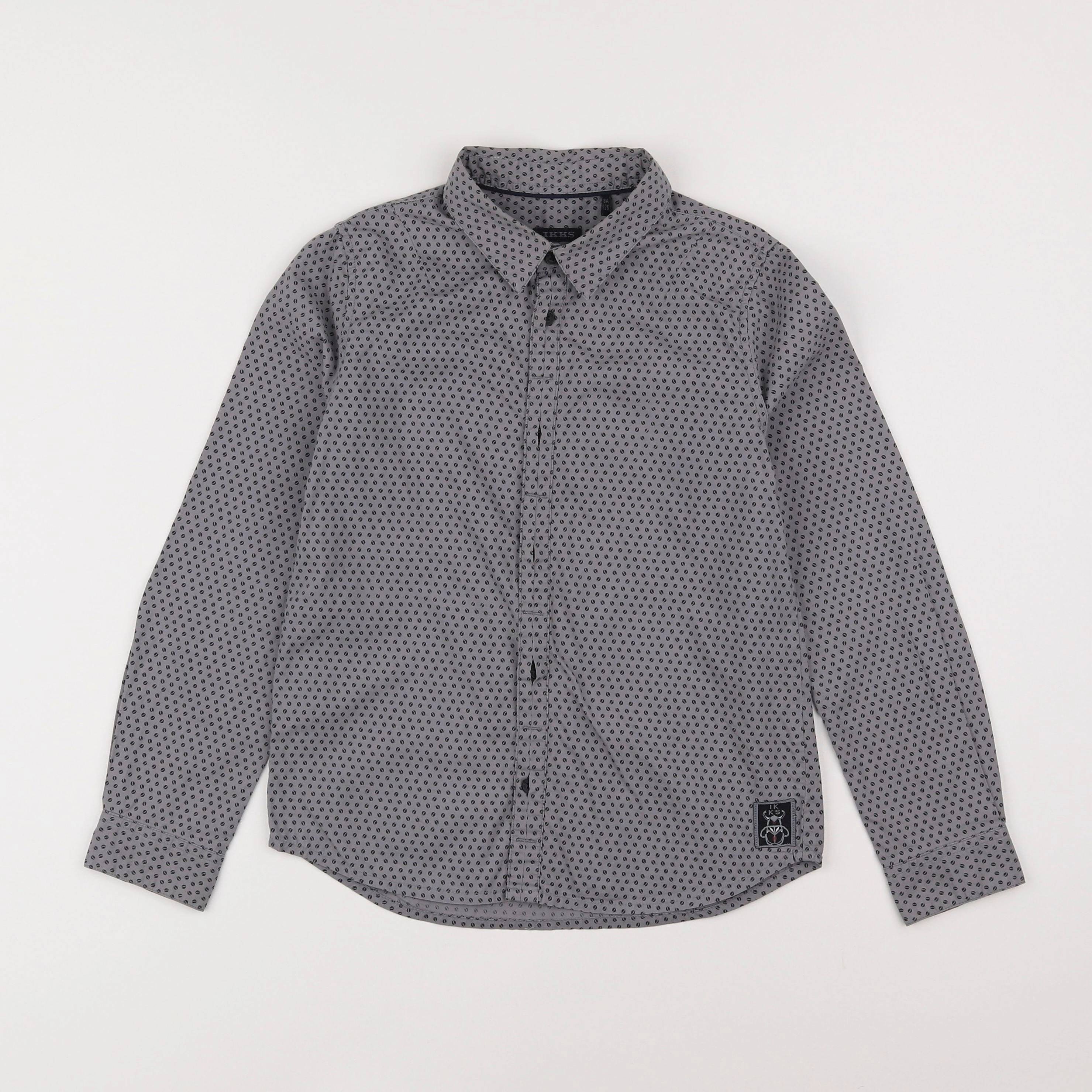 IKKS - chemise gris - 8 ans