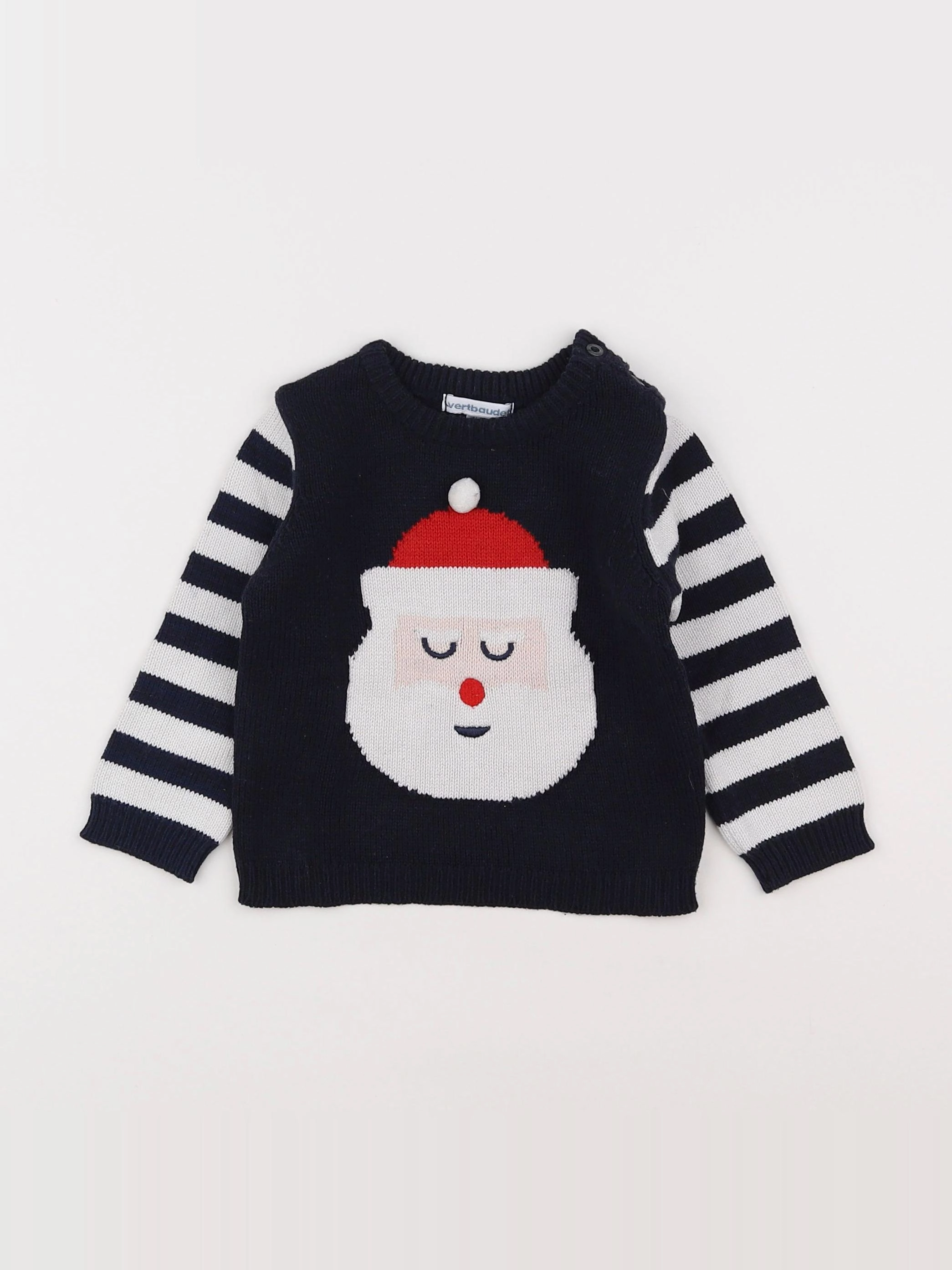 Vertbaudet - pull bleu - 18 mois