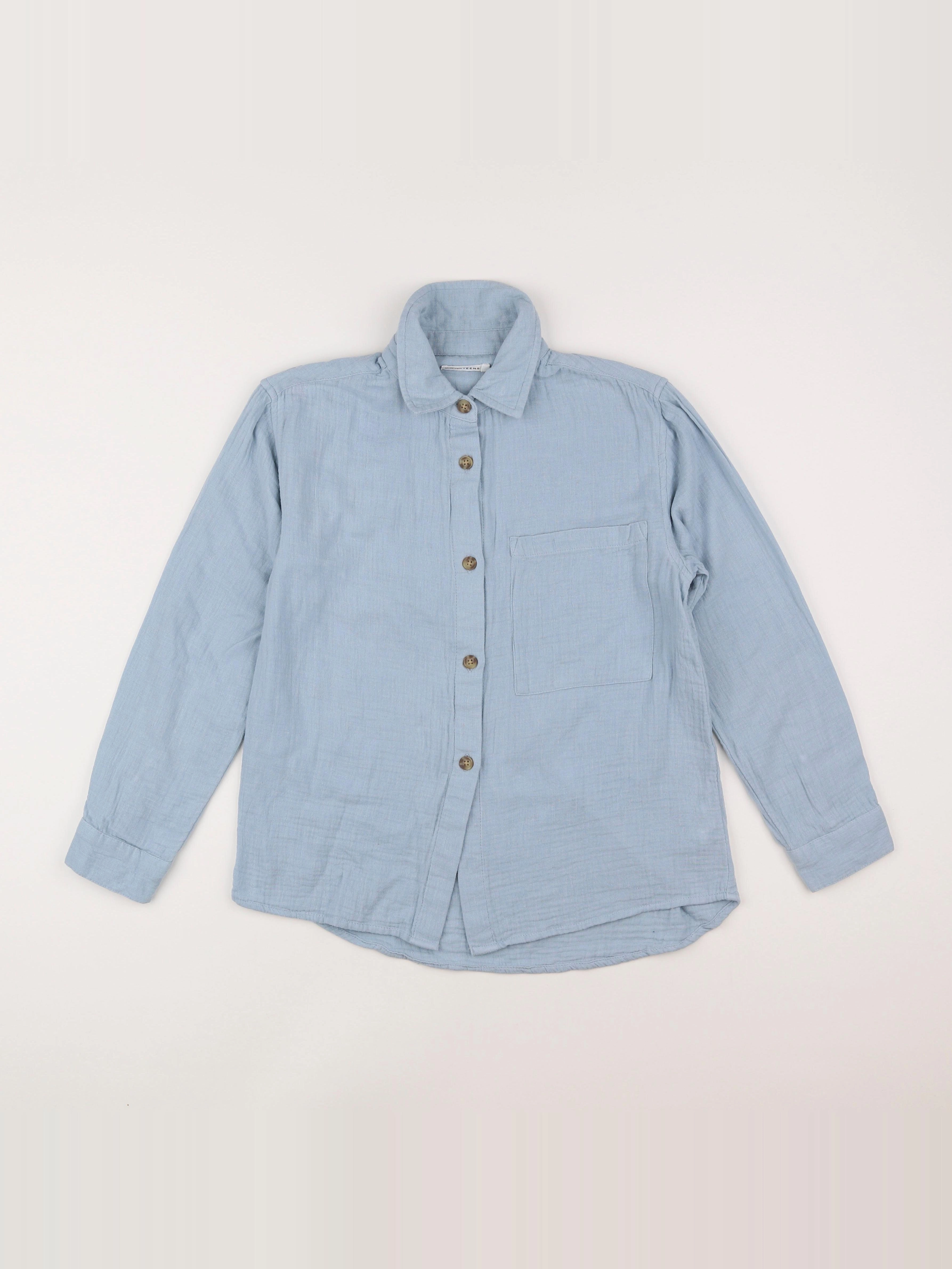 Monoprix - chemise bleu - 10 ans