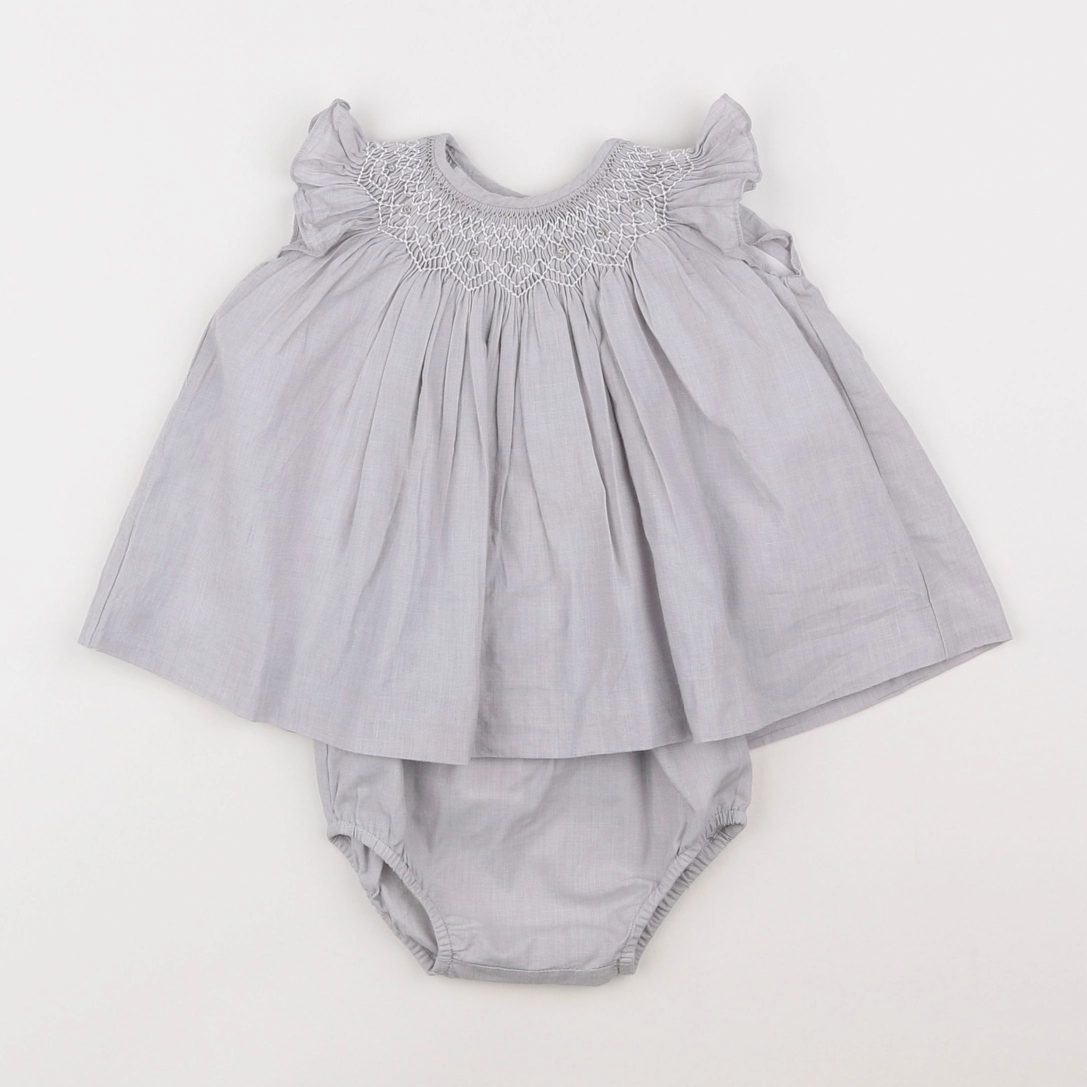 Jacadi - robe gris - 3 mois