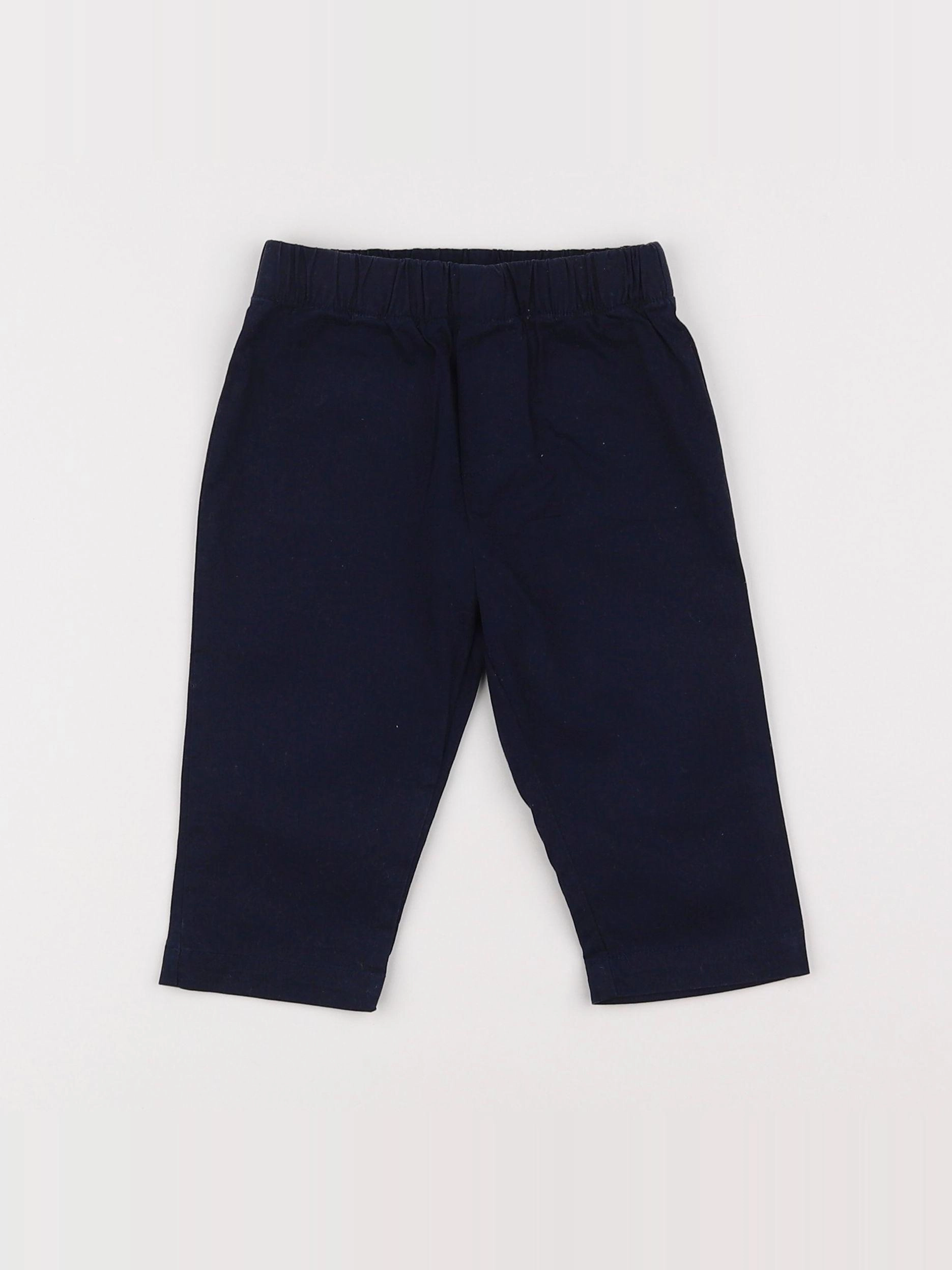 Jacadi - pantalon bleu - 12 mois