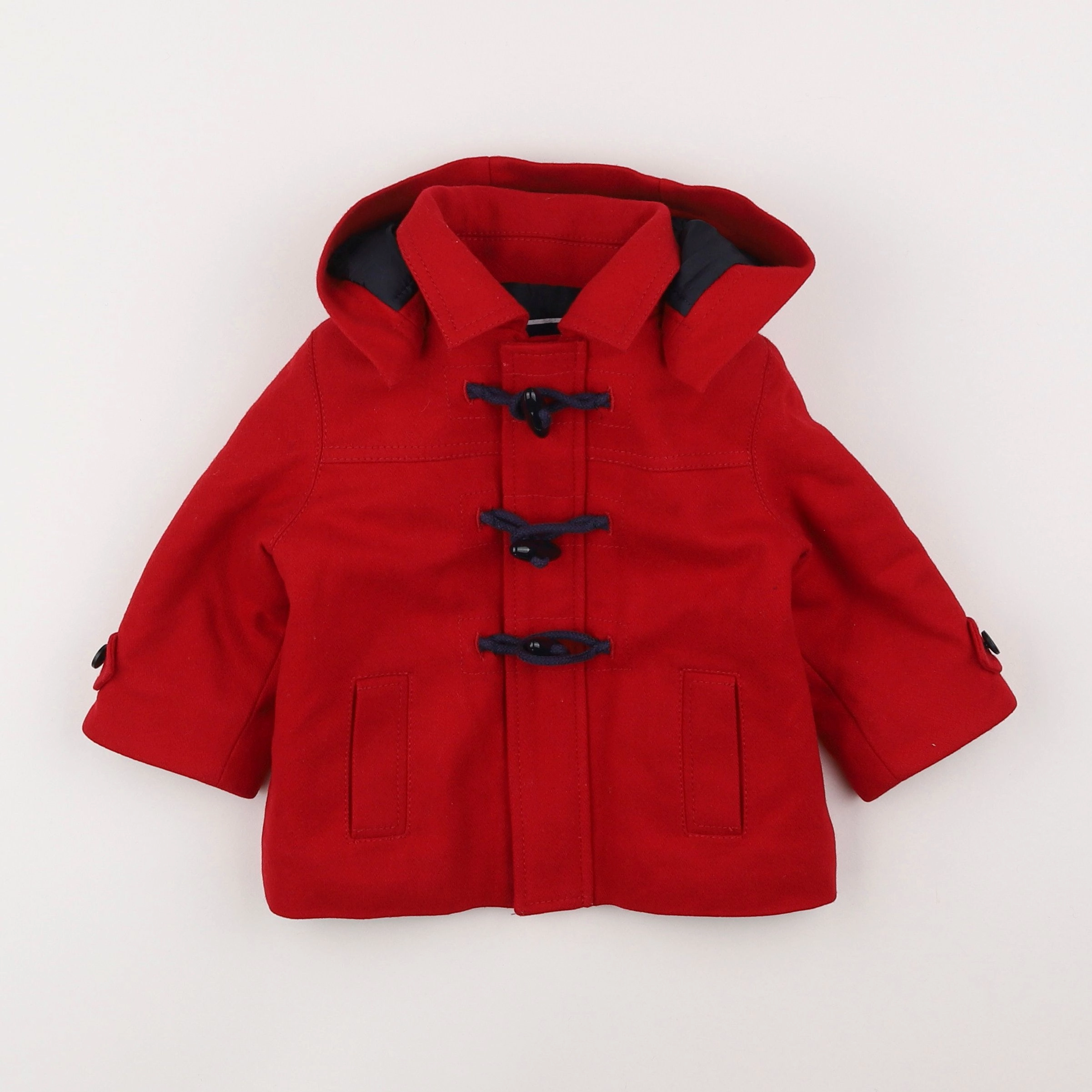 Jacadi - manteau rouge - 12 mois